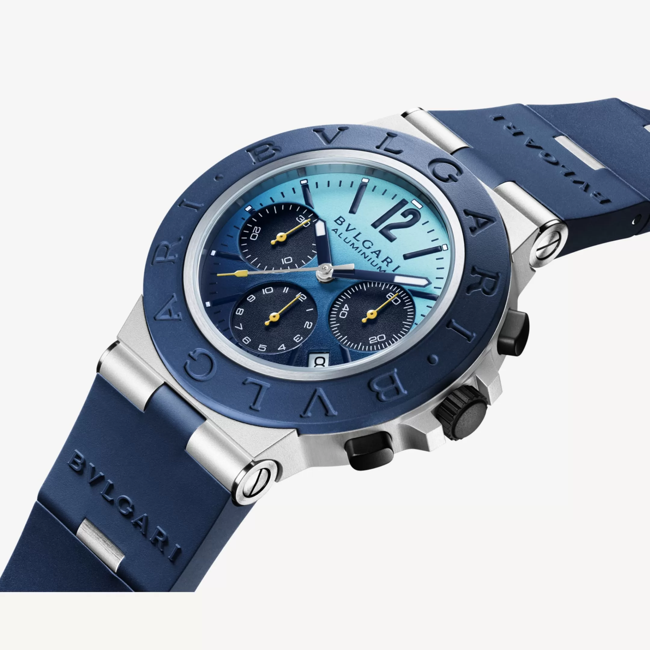 BVLGARI Aluminium Uhr Blau Fashion