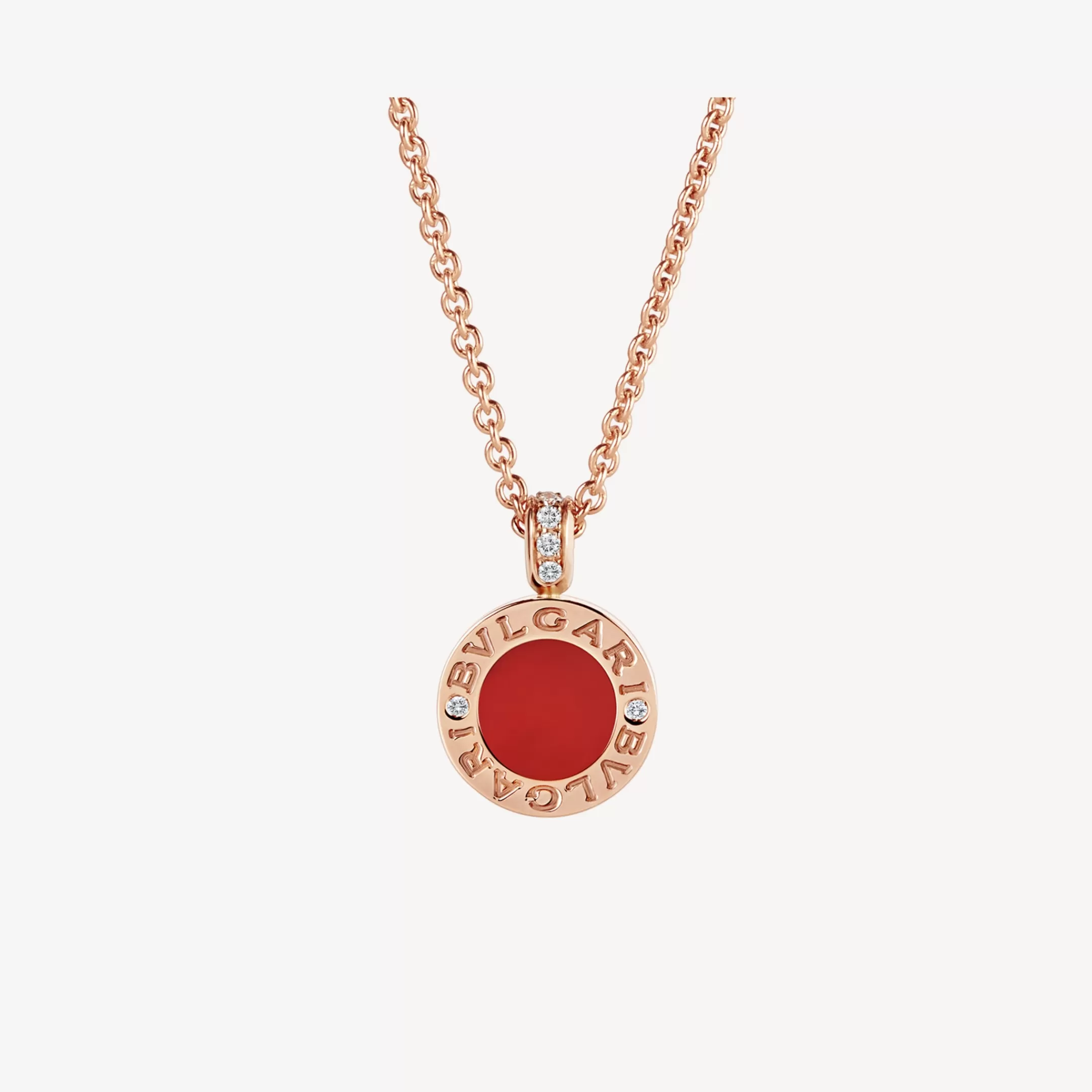 BVLGARI Halskette Rot/Weiss Store