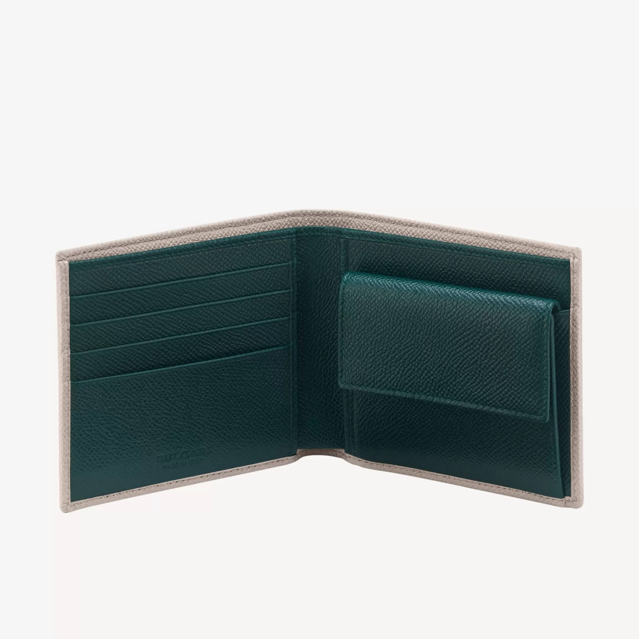 BVLGARI Man Bifold Portemonnaie Grau Sale