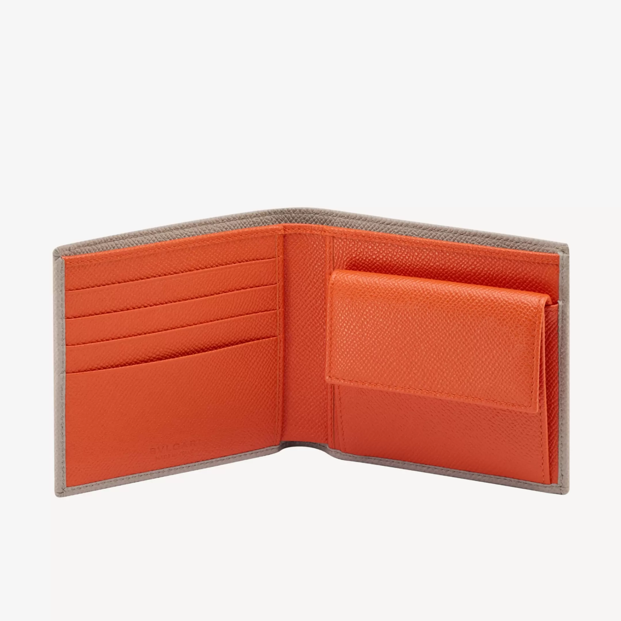 BVLGARI Man Bifold Portemonnaie Grau Store