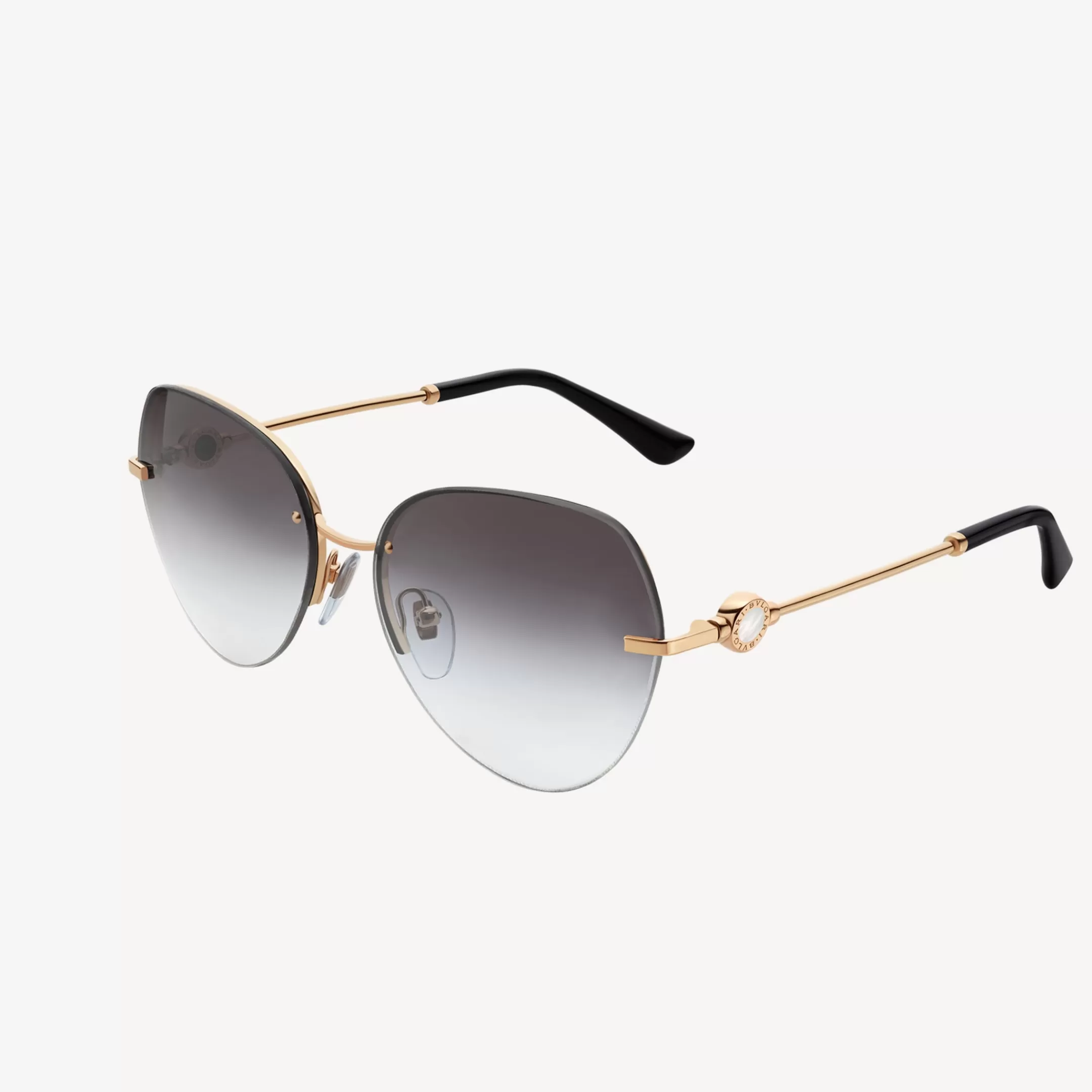 BVLGARI Sonnenbrille Schwarz/Gold Hot