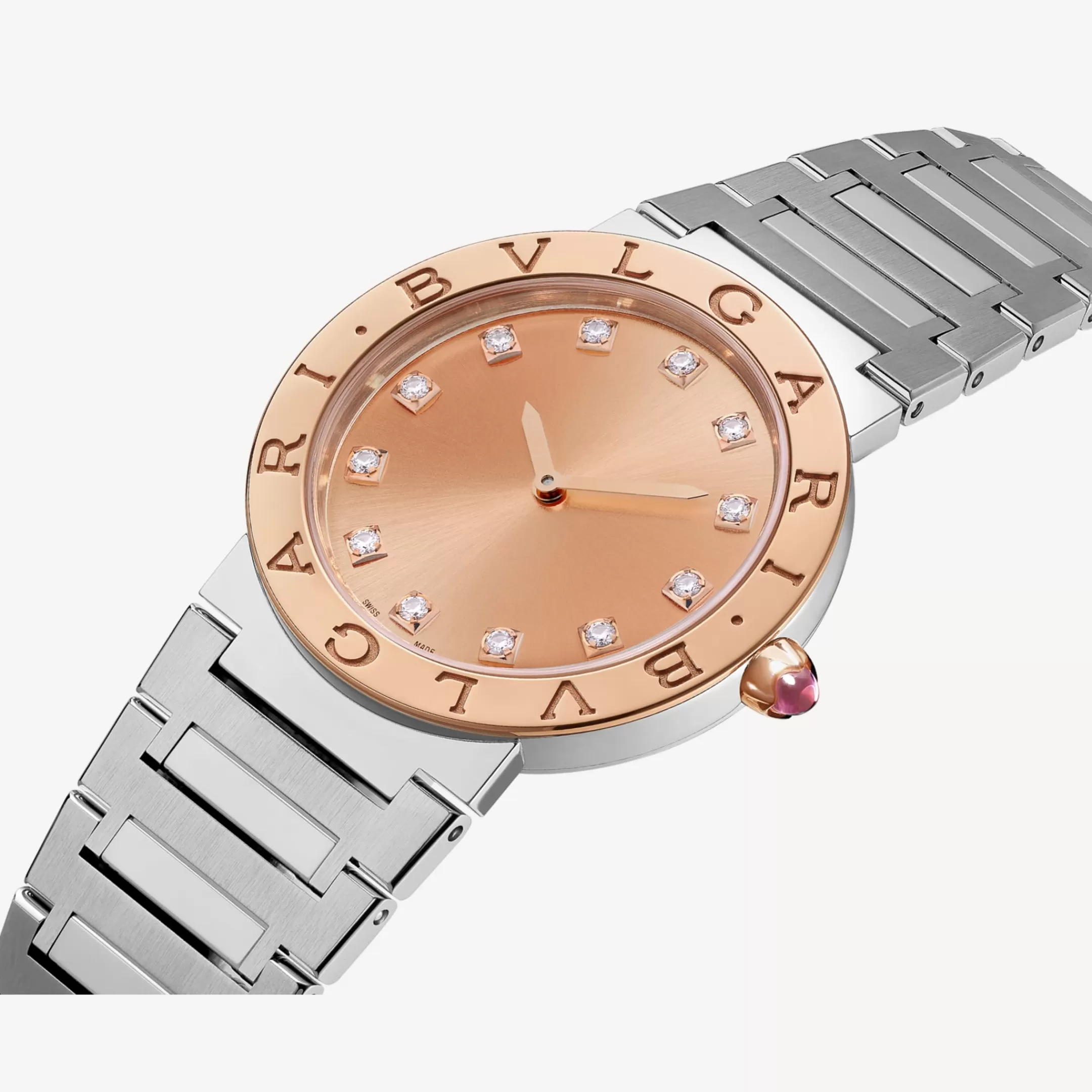 BVLGARI Uhr Silber/Rosa Hot