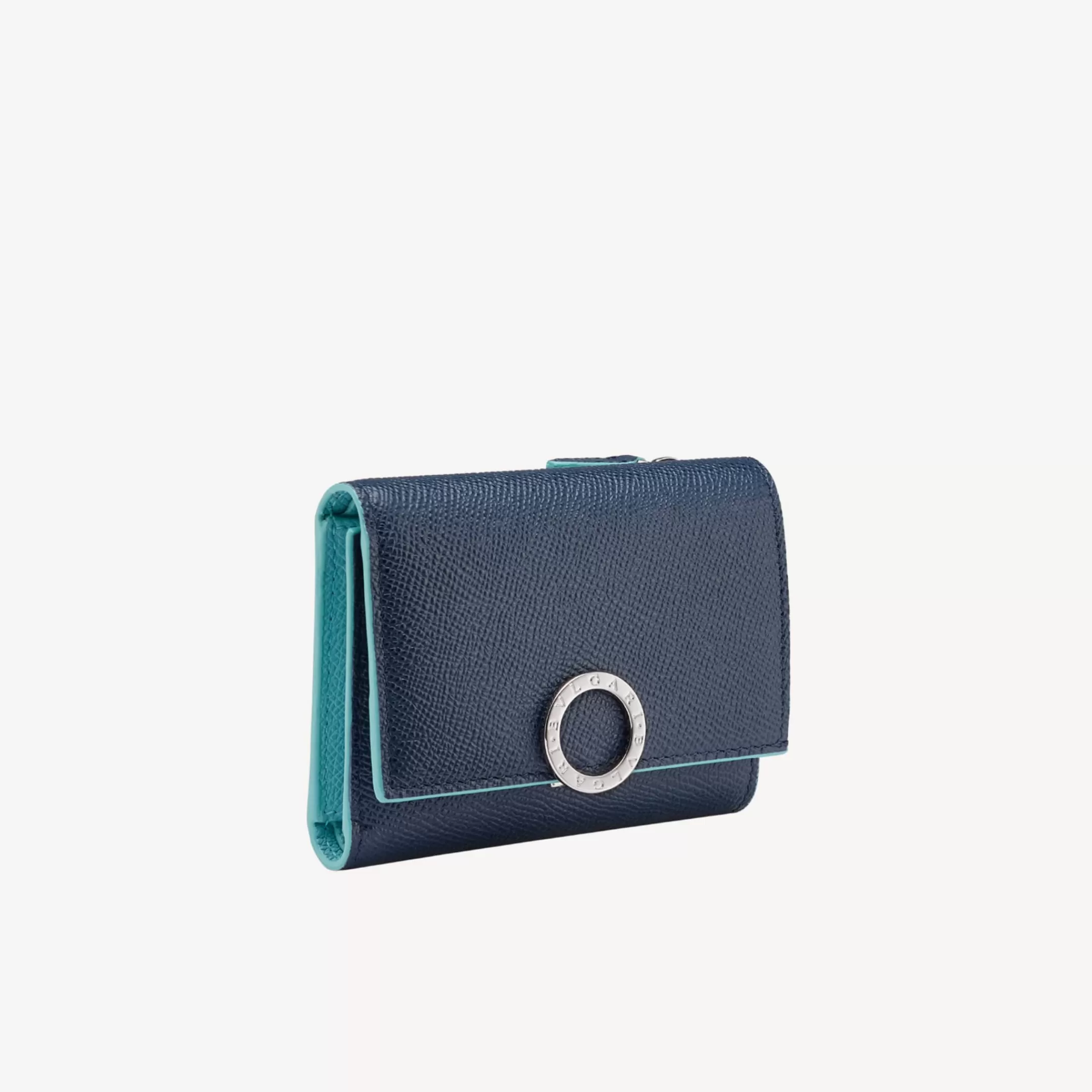 BVLGARI Clip Trifold Portemonnaie Blau Best Sale