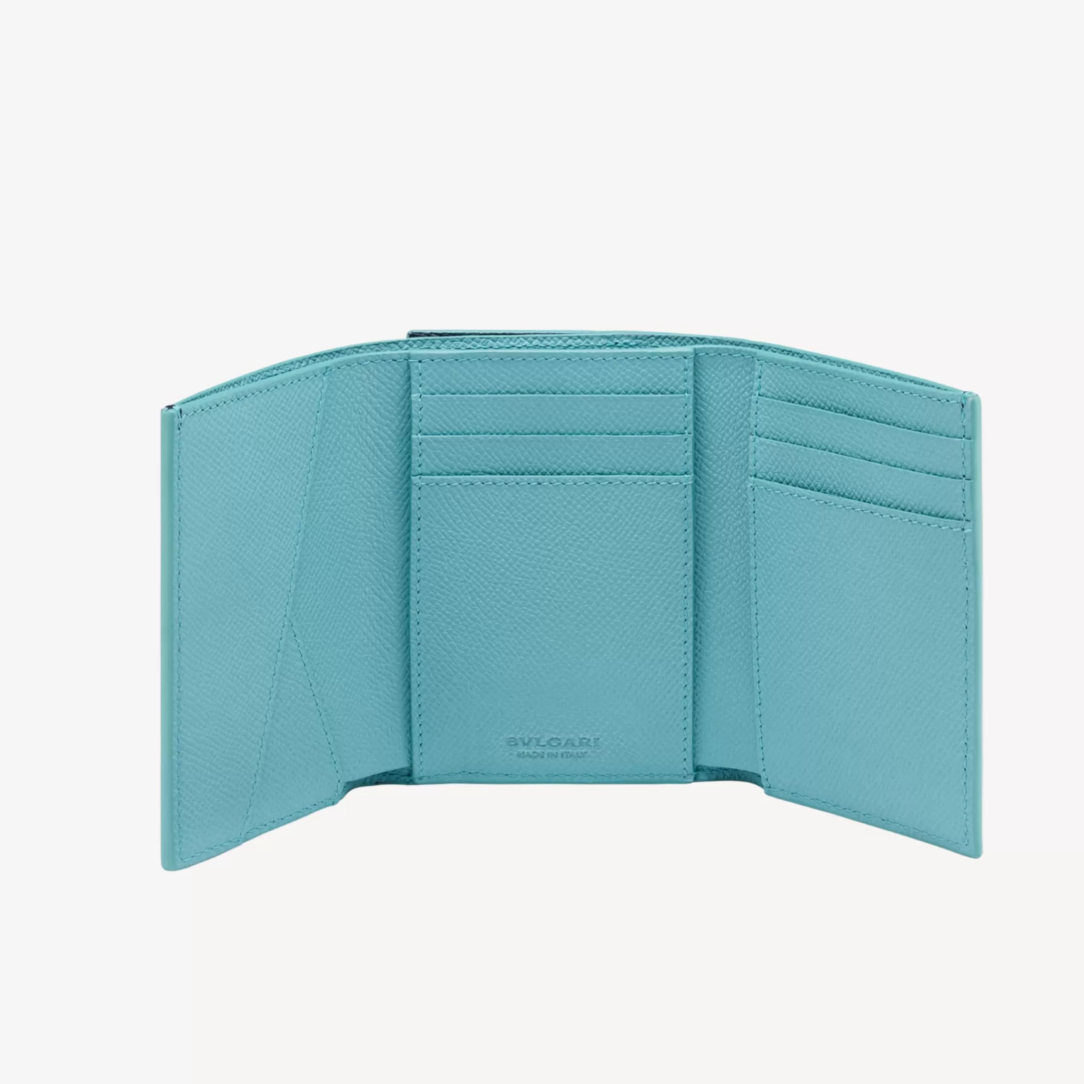 BVLGARI Clip Trifold Portemonnaie Blau Best Sale