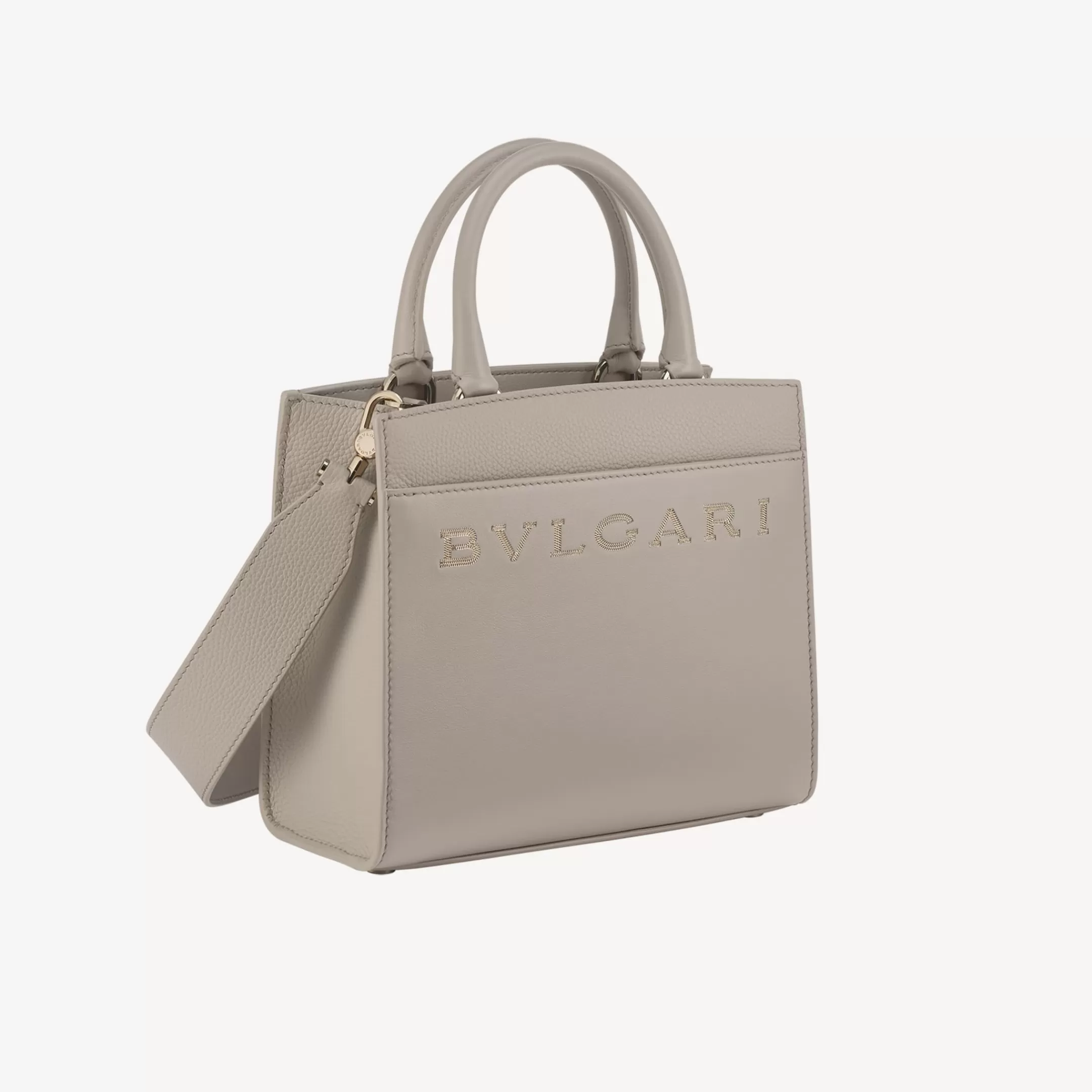 BVLGARI Logo Tragetasche Grau Hot