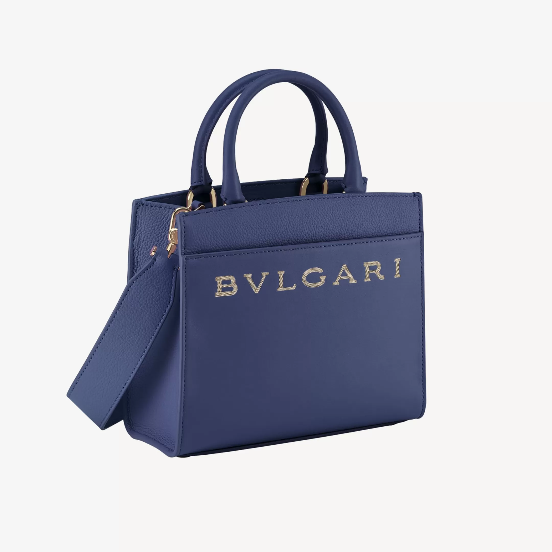 BVLGARI Logo Tragetasche Blau Store