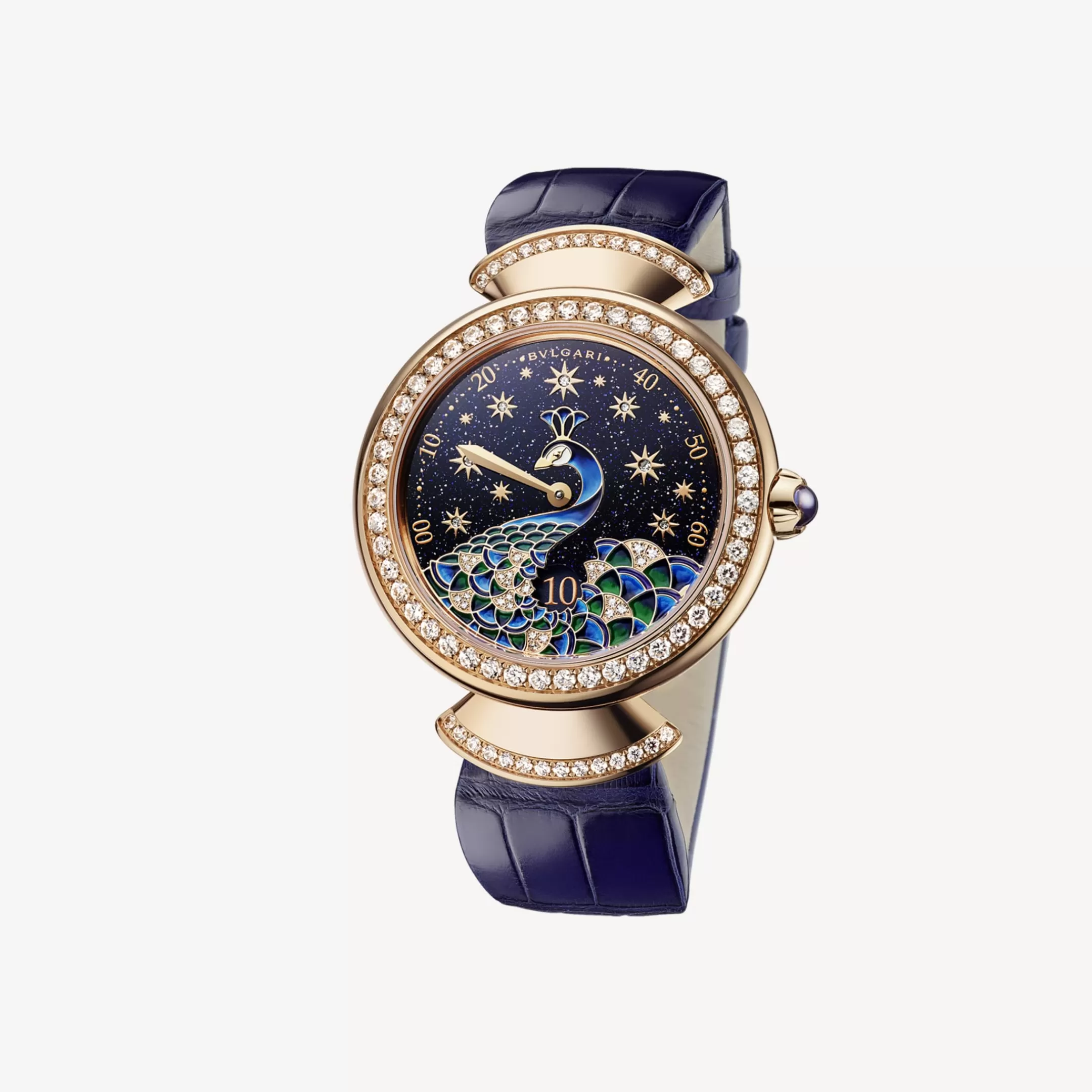 BVLGARI Divas' Dream Uhr Blau/Gold Best Sale