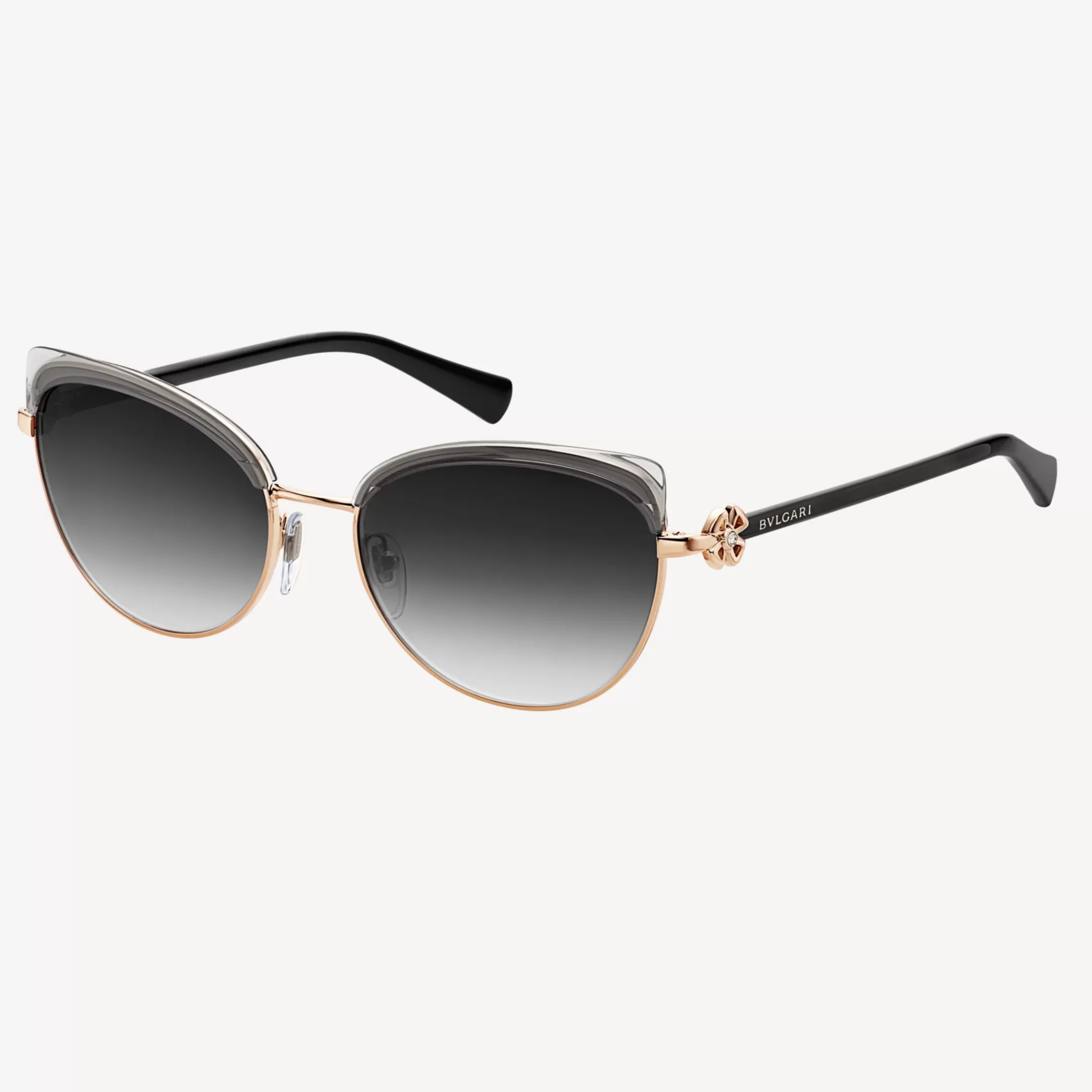 BVLGARI Fiorever Sonnenbrille Schwarz/Grau Online