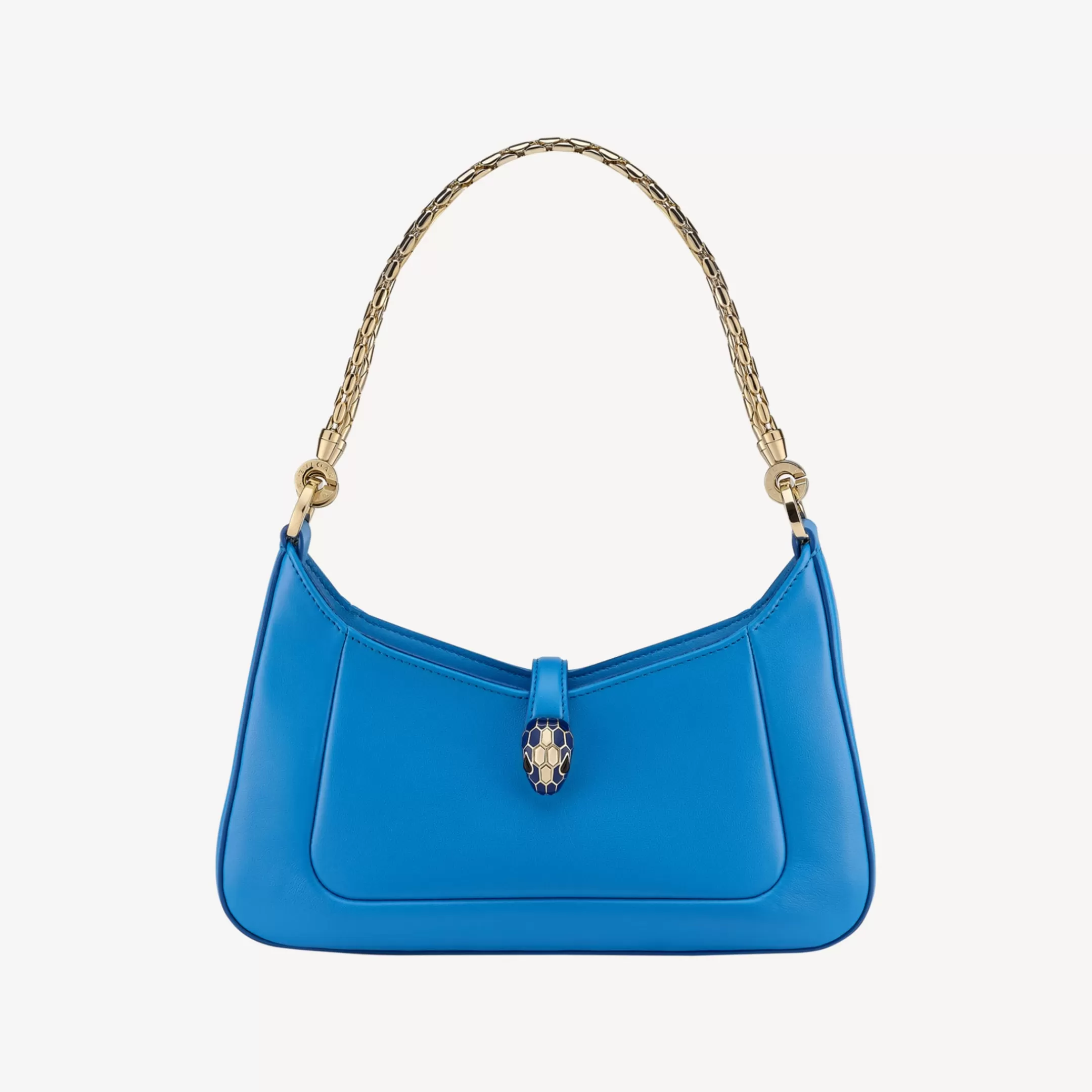 BVLGARI Serpenti Baia Schultertasche Blau Fashion