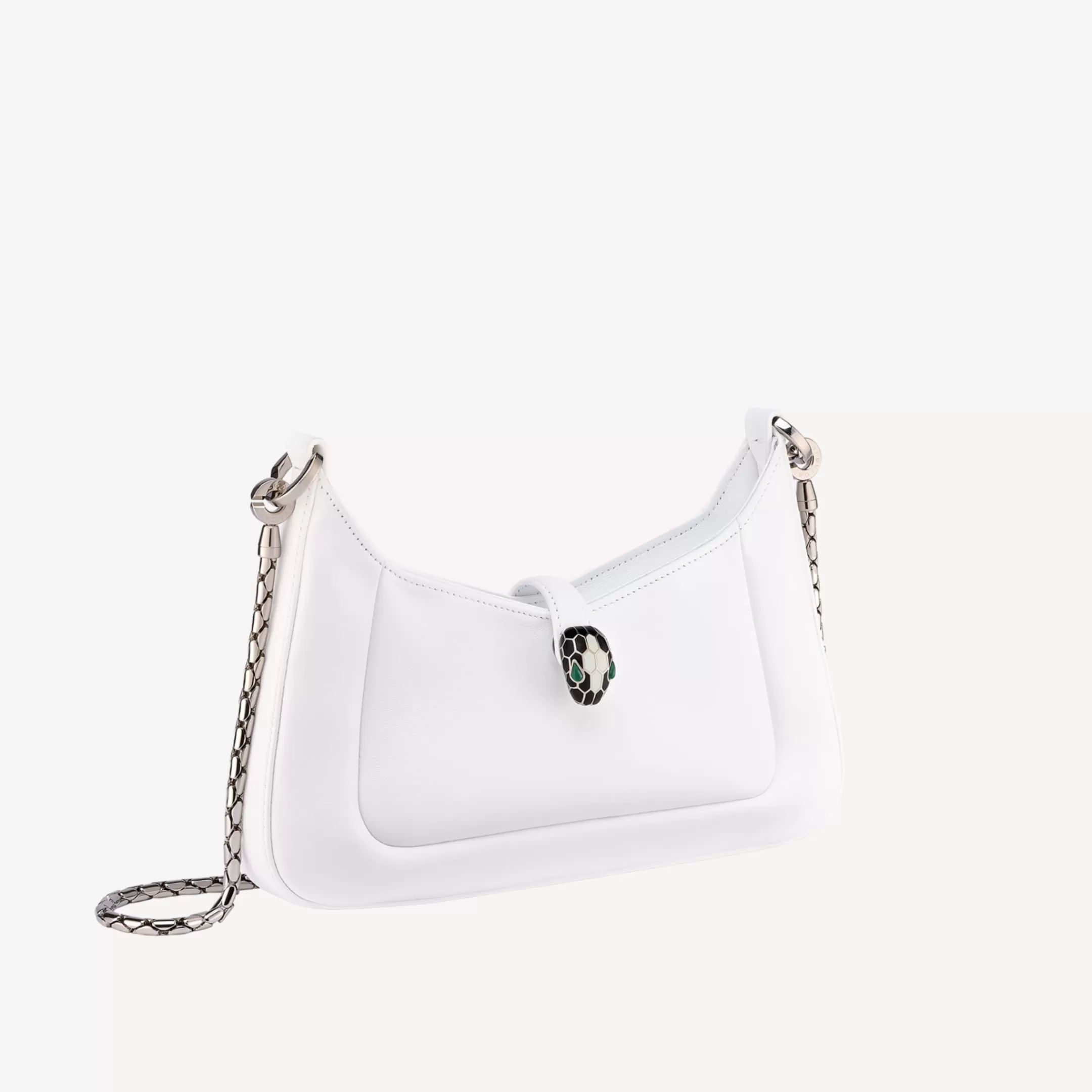 BVLGARI Serpenti Baia Schultertasche Weiss Cheap