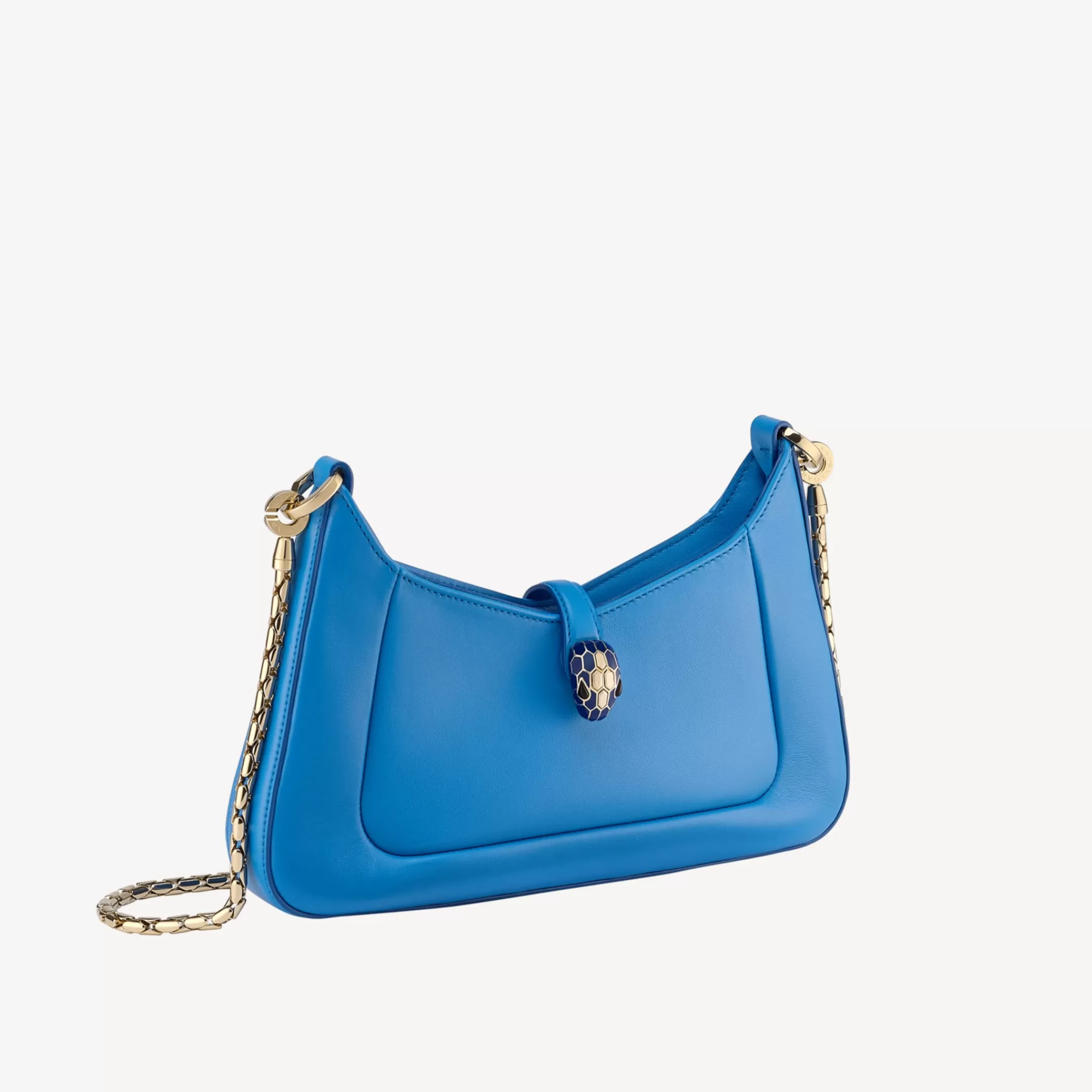 BVLGARI Serpenti Baia Schultertasche Blau Fashion