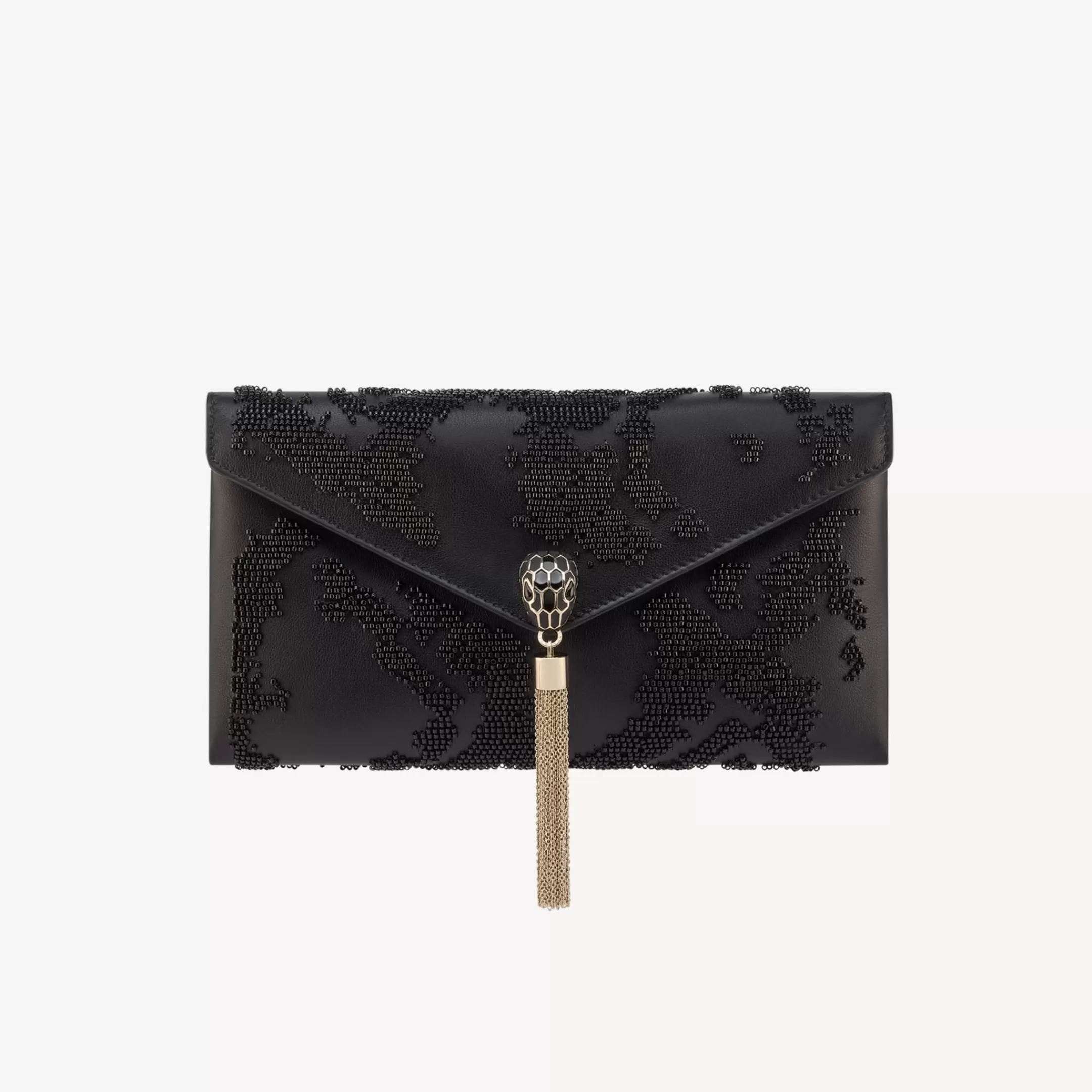 BVLGARI Serpenti Clutch Schwarz Best