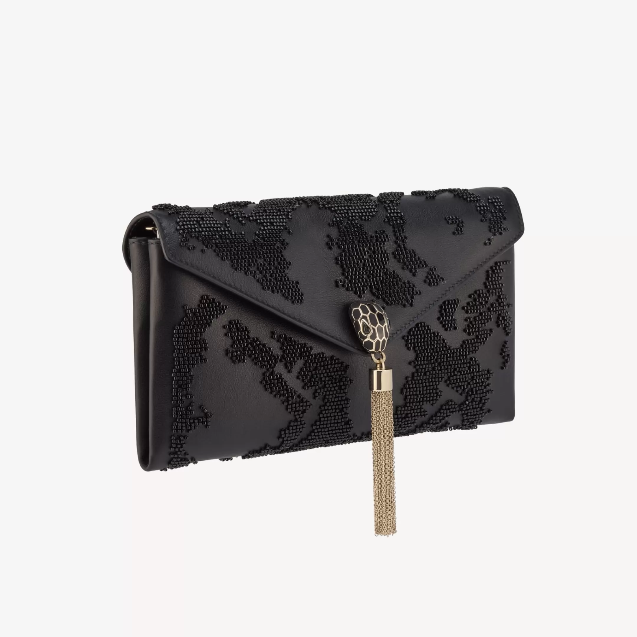 BVLGARI Serpenti Clutch Schwarz Best