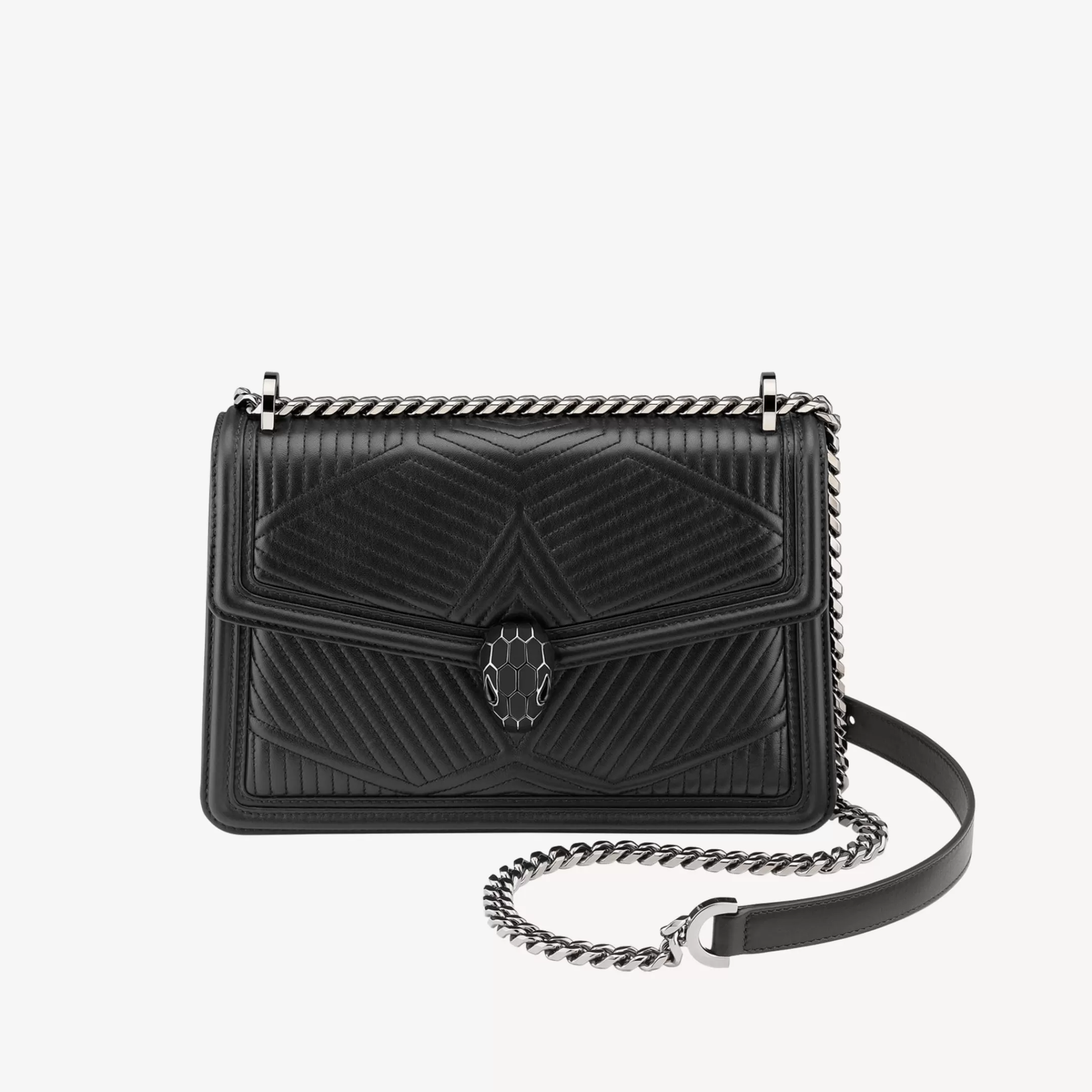 BVLGARI Serpenti Diamond Blast Schultertasche Schwarz Discount