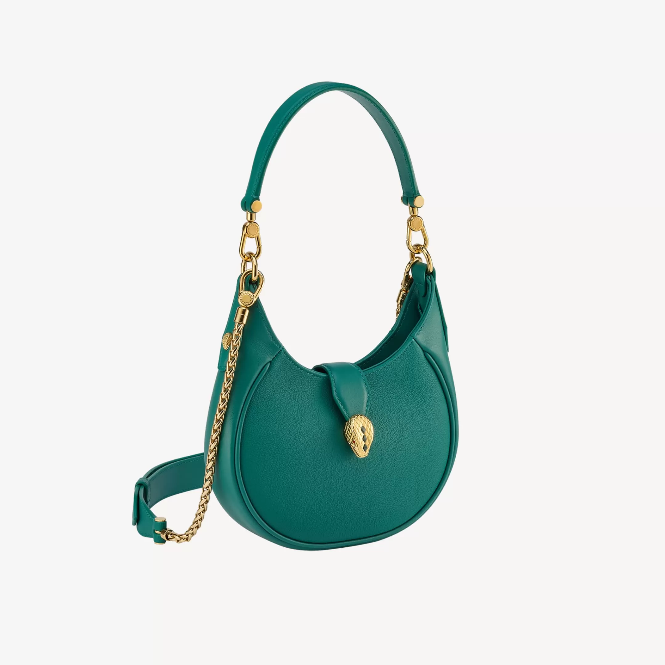 BVLGARI Serpenti Ellipse Crossbody-Tasche Grun Clearance