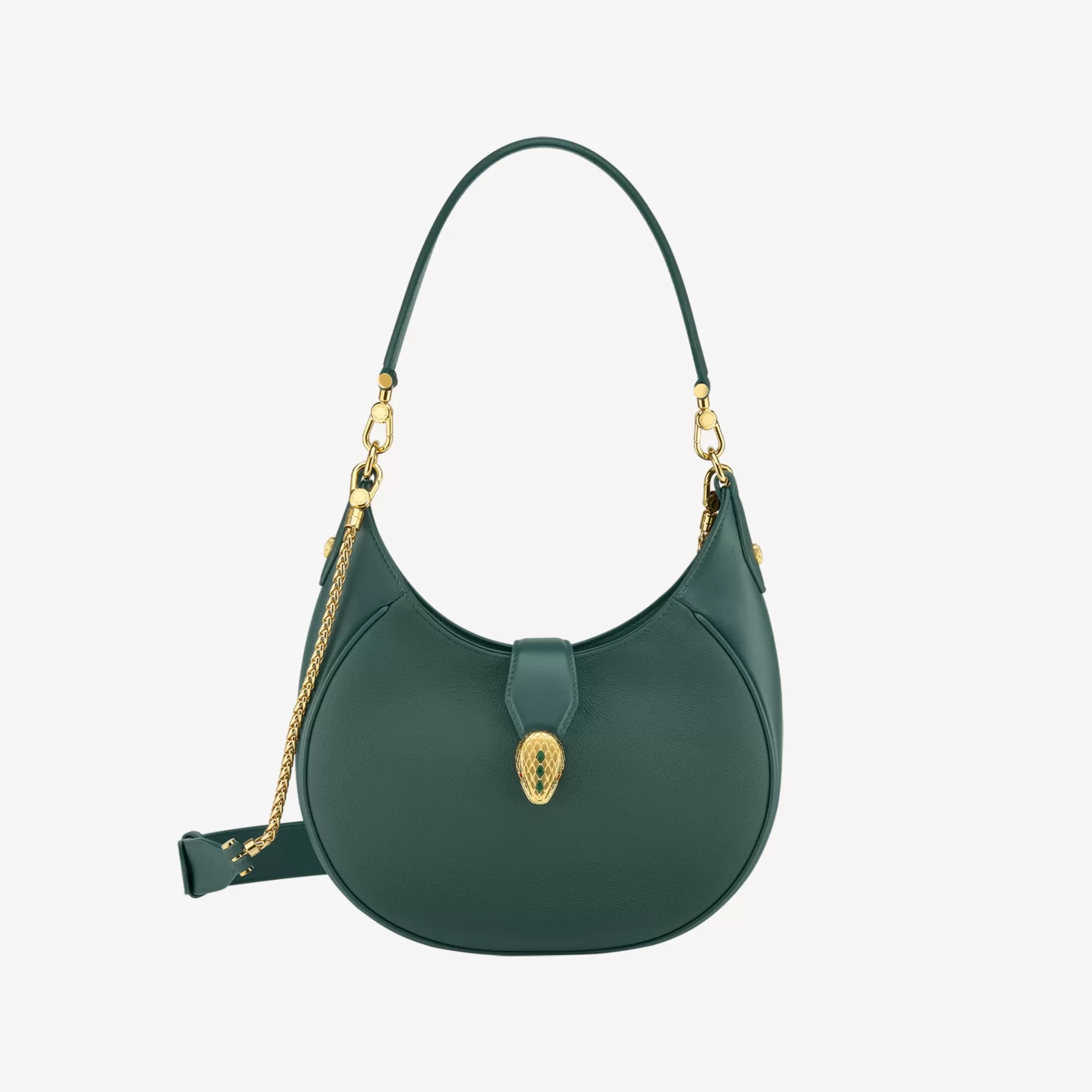 BVLGARI Serpenti Ellipse Schultertasche Grun Flash Sale