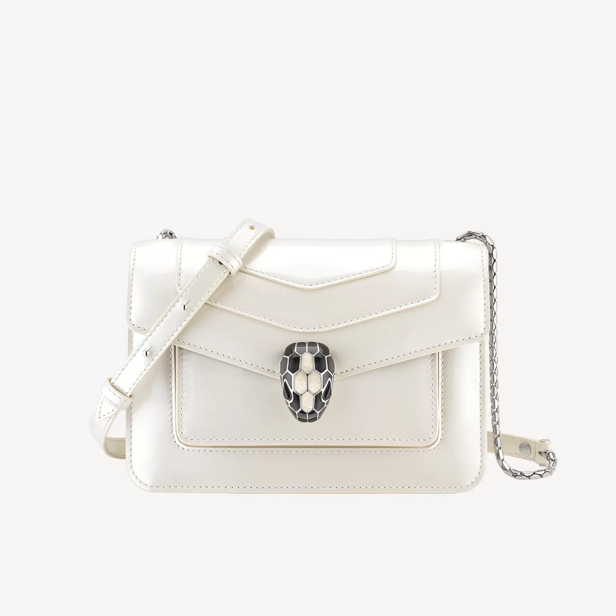 BVLGARI Serpenti Forever Crossbody-Tasche Weiss Discount