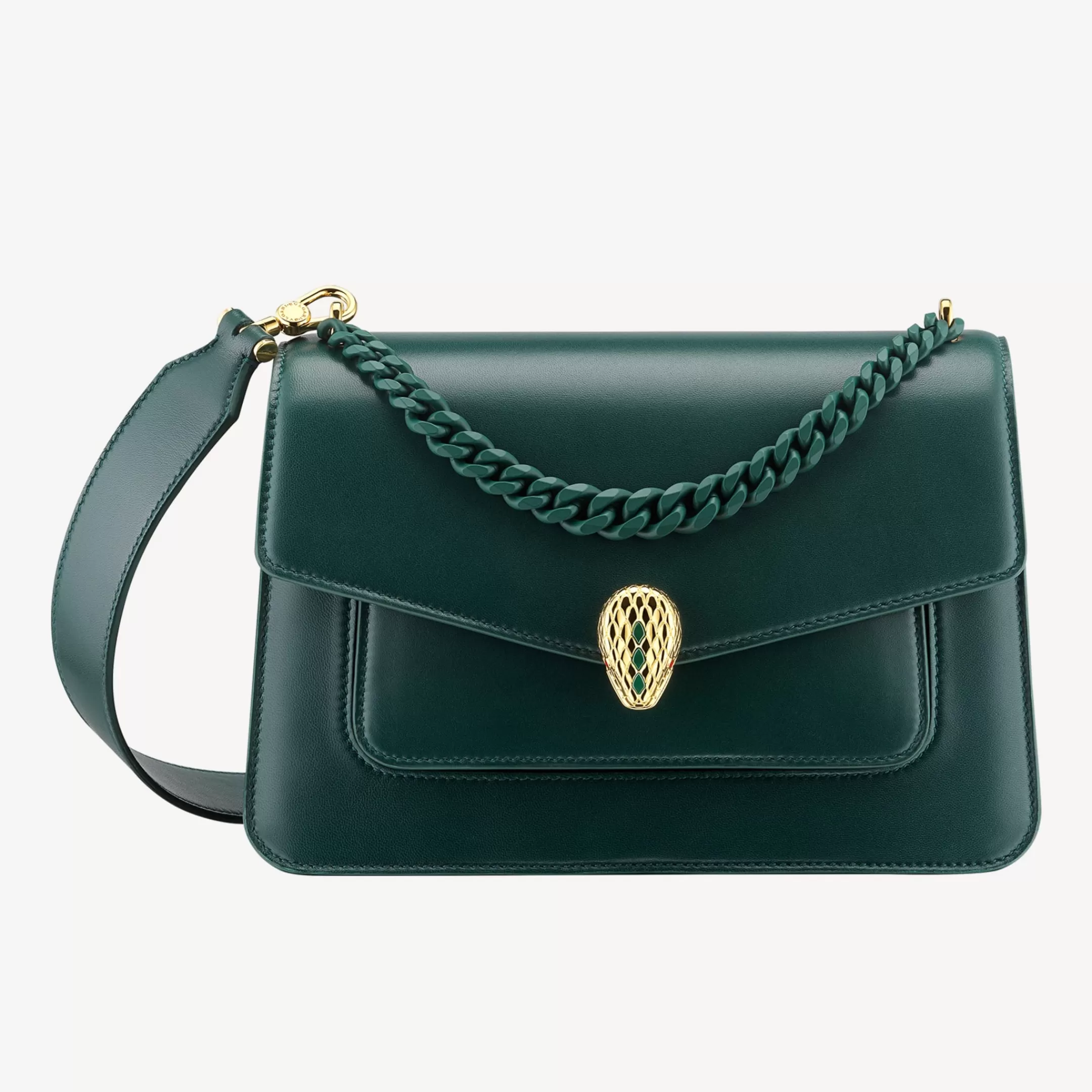 BVLGARI Serpenti Forever Crossbody-Tasche Grun Store