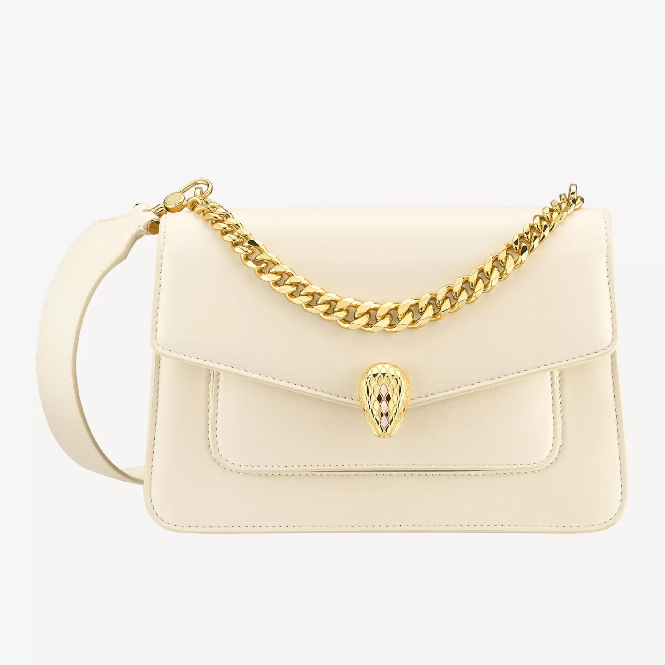 BVLGARI Serpenti Forever Crossbody-Tasche Elfenbein Store