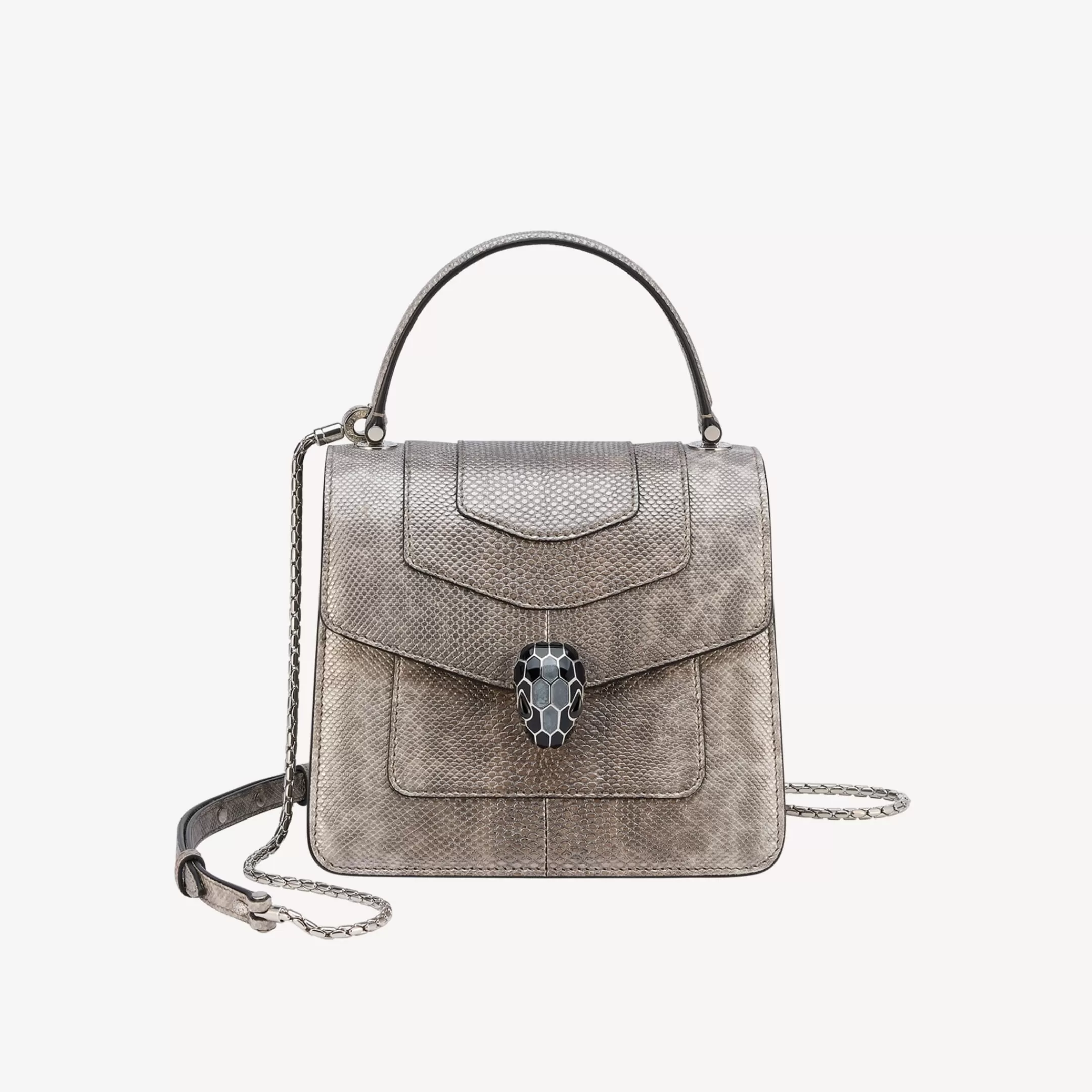 BVLGARI Serpenti Forever Crossbody-Tasche Silber Cheap