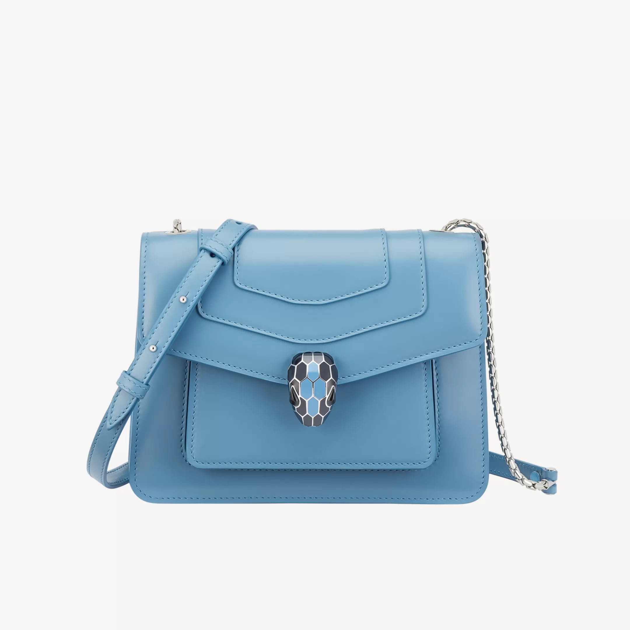 BVLGARI Serpenti Forever Crossbody-Tasche Blau Cheap