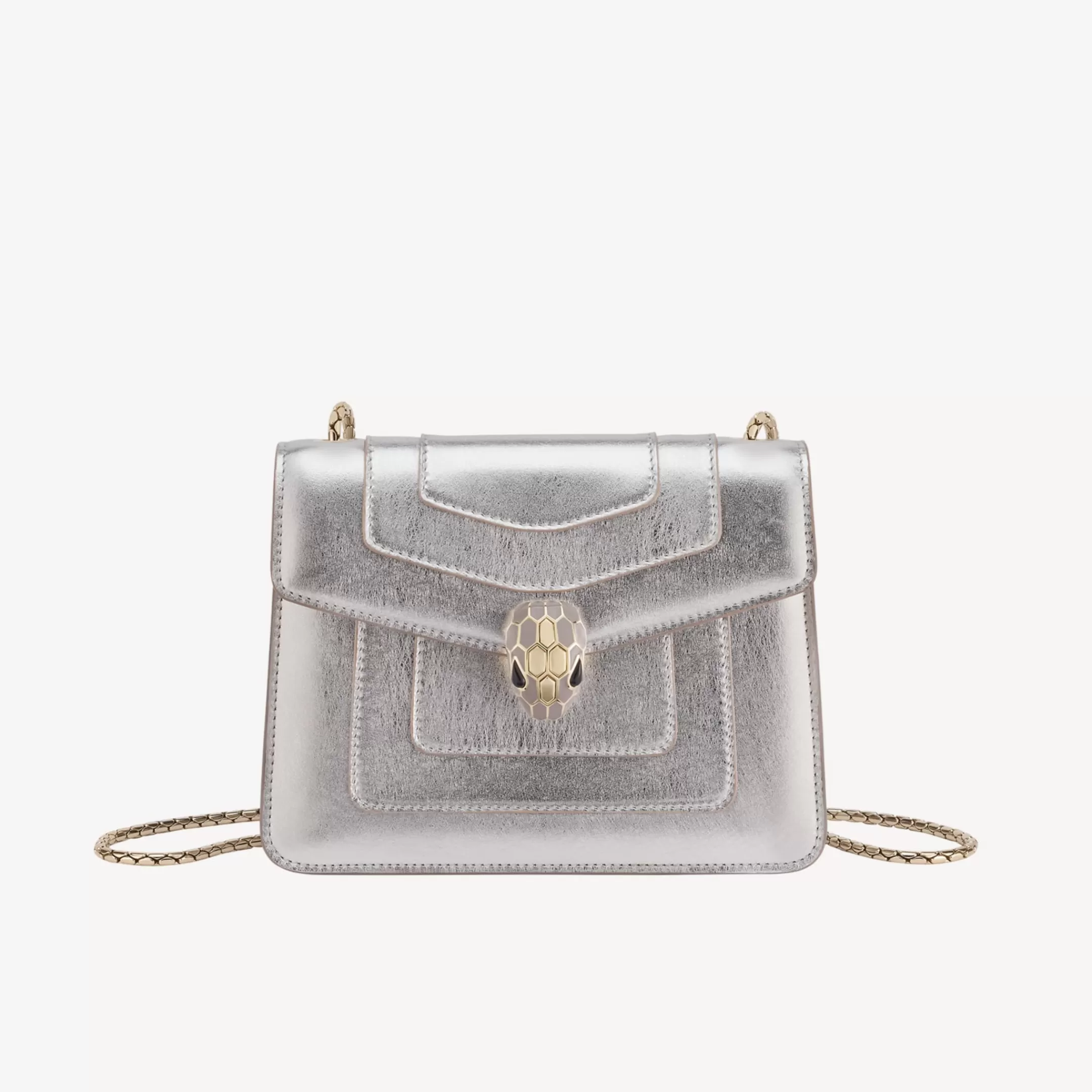 BVLGARI Serpenti Forever Crossbody-Tasche Silber Cheap