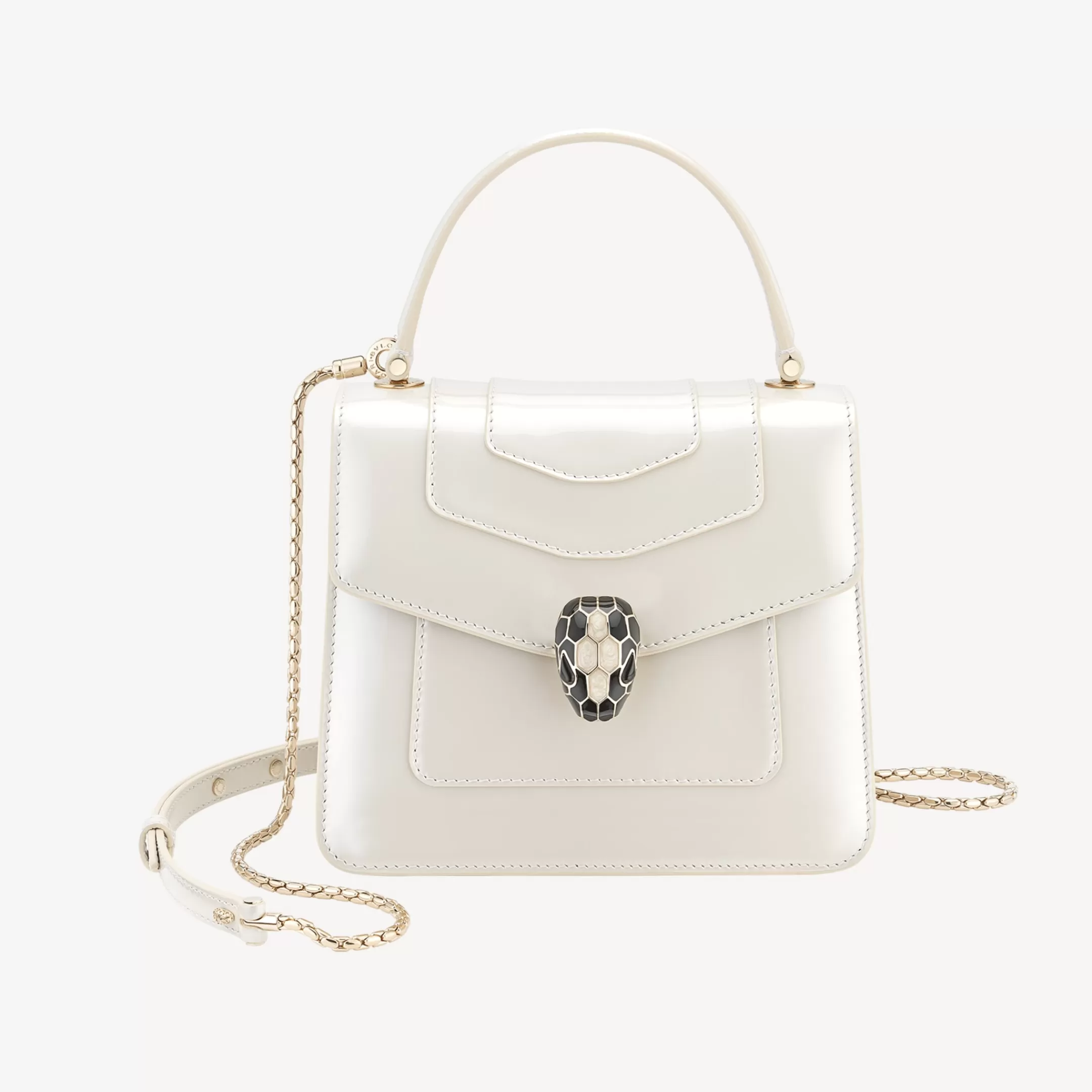 BVLGARI Serpenti Forever Crossbody-Tasche Weiss Best Sale