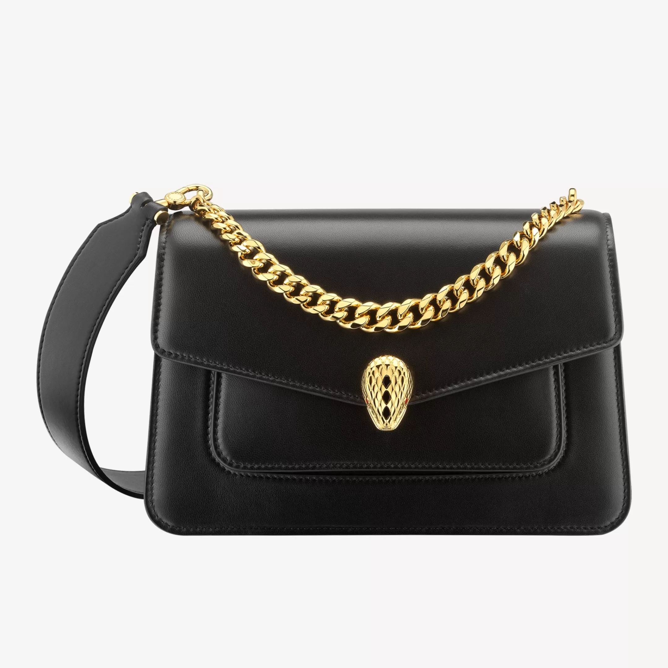 BVLGARI Serpenti Forever Crossbody-Tasche Schwarz Best Sale