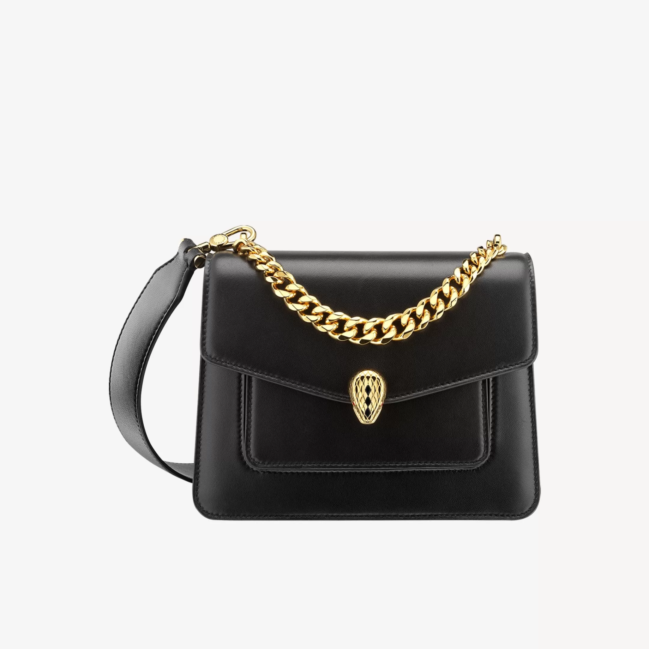 BVLGARI Serpenti Forever Crossbody-Tasche Schwarz Cheap