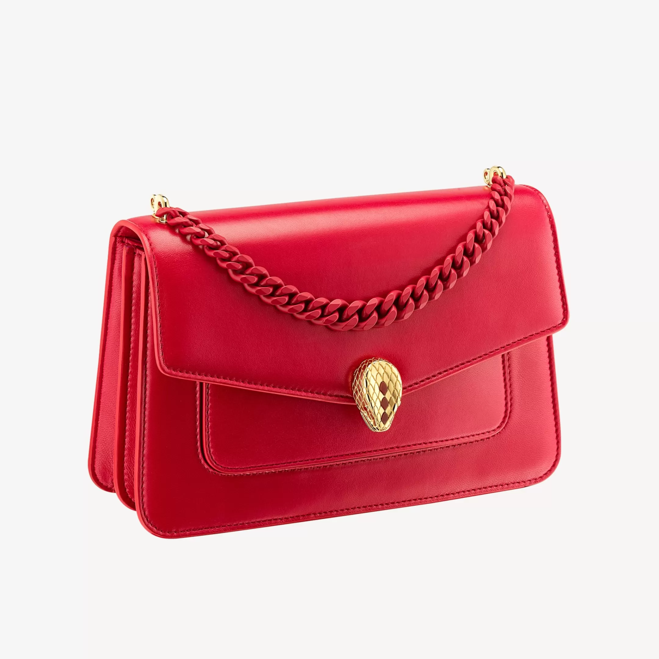 BVLGARI Serpenti Forever Crossbody-Tasche Rot Clearance