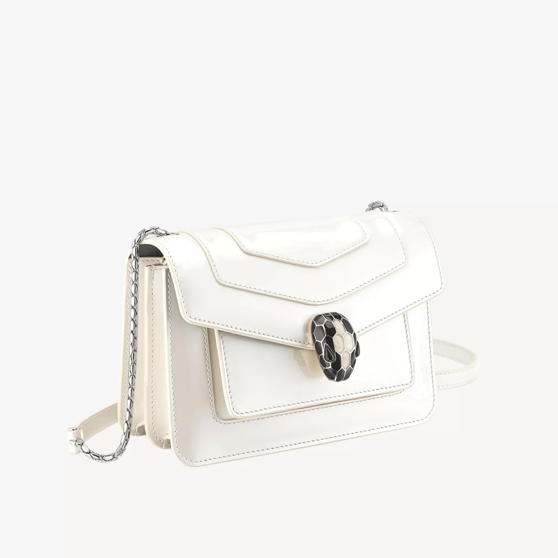 BVLGARI Serpenti Forever Crossbody-Tasche Weiss Discount