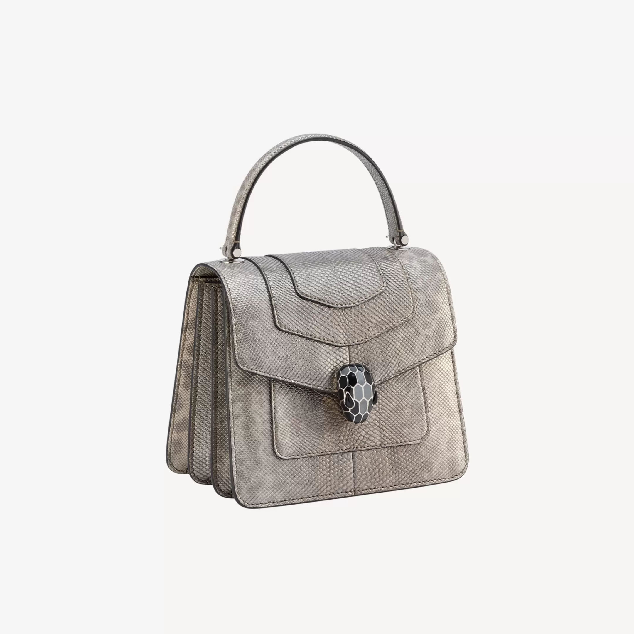 BVLGARI Serpenti Forever Crossbody-Tasche Silber Cheap