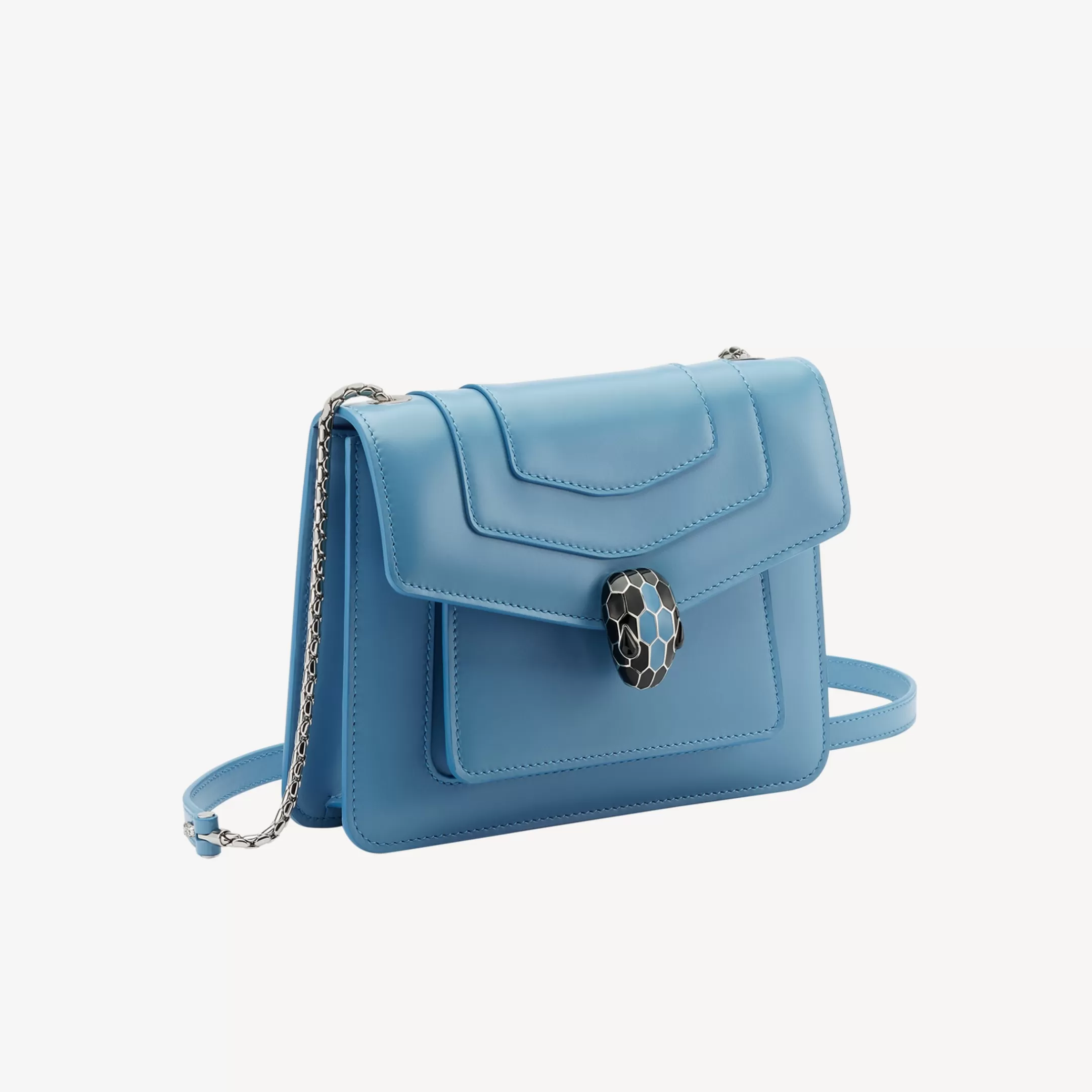 BVLGARI Serpenti Forever Crossbody-Tasche Blau Cheap