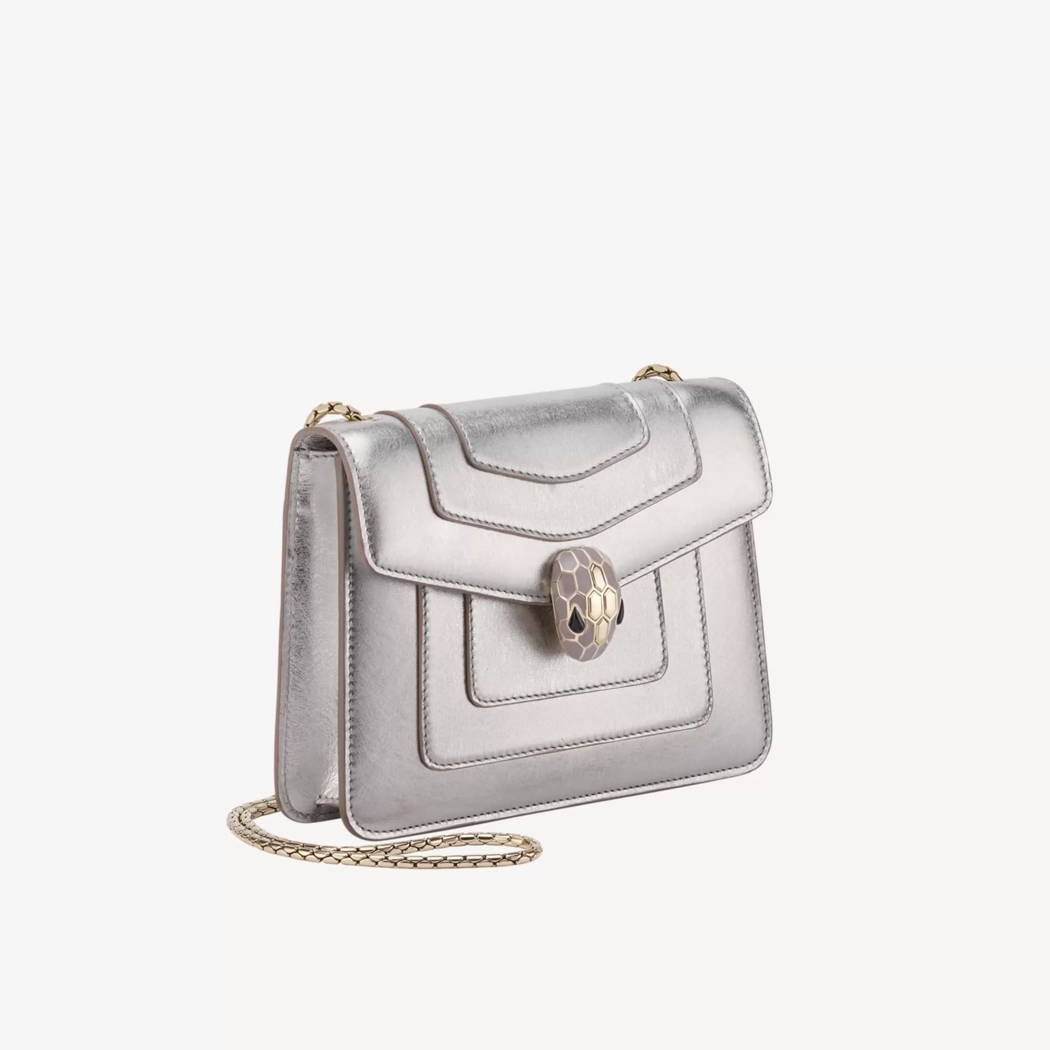 BVLGARI Serpenti Forever Crossbody-Tasche Silber Cheap