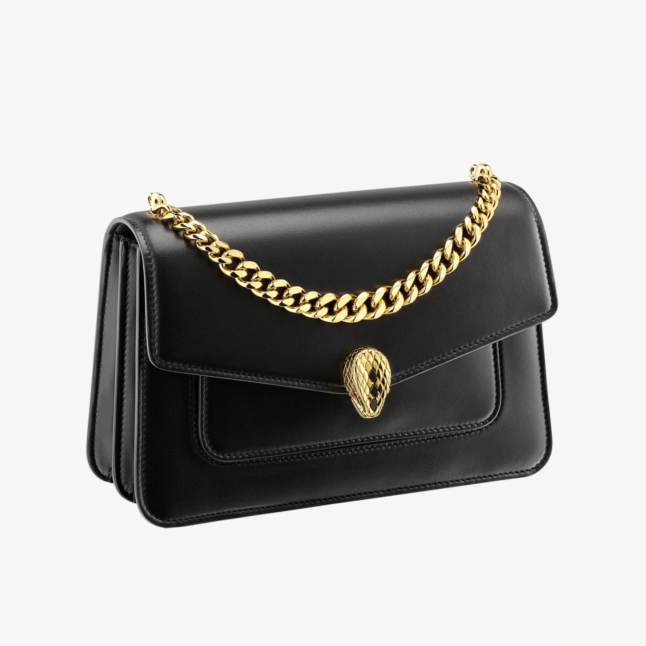 BVLGARI Serpenti Forever Crossbody-Tasche Schwarz Best Sale