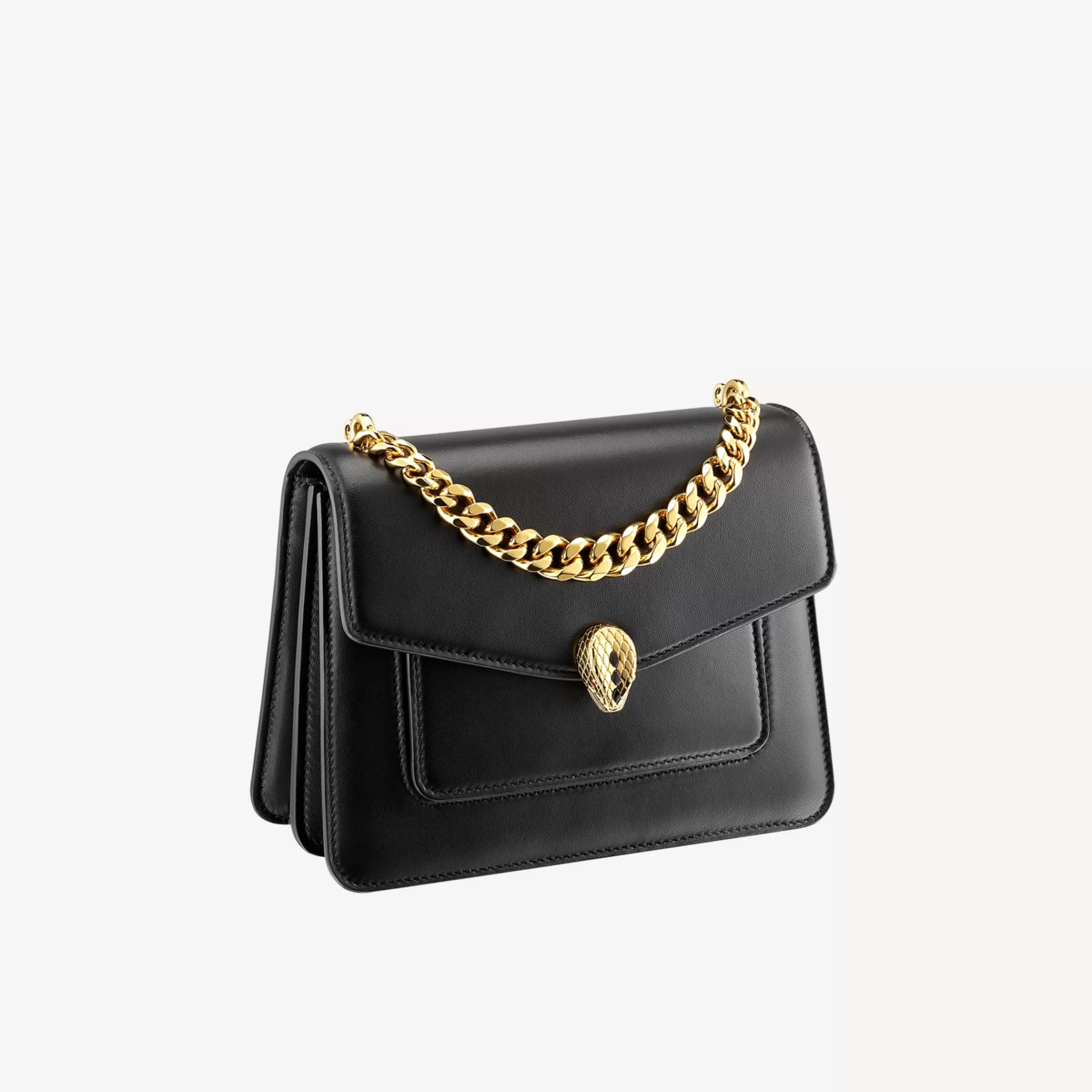 BVLGARI Serpenti Forever Crossbody-Tasche Schwarz Cheap