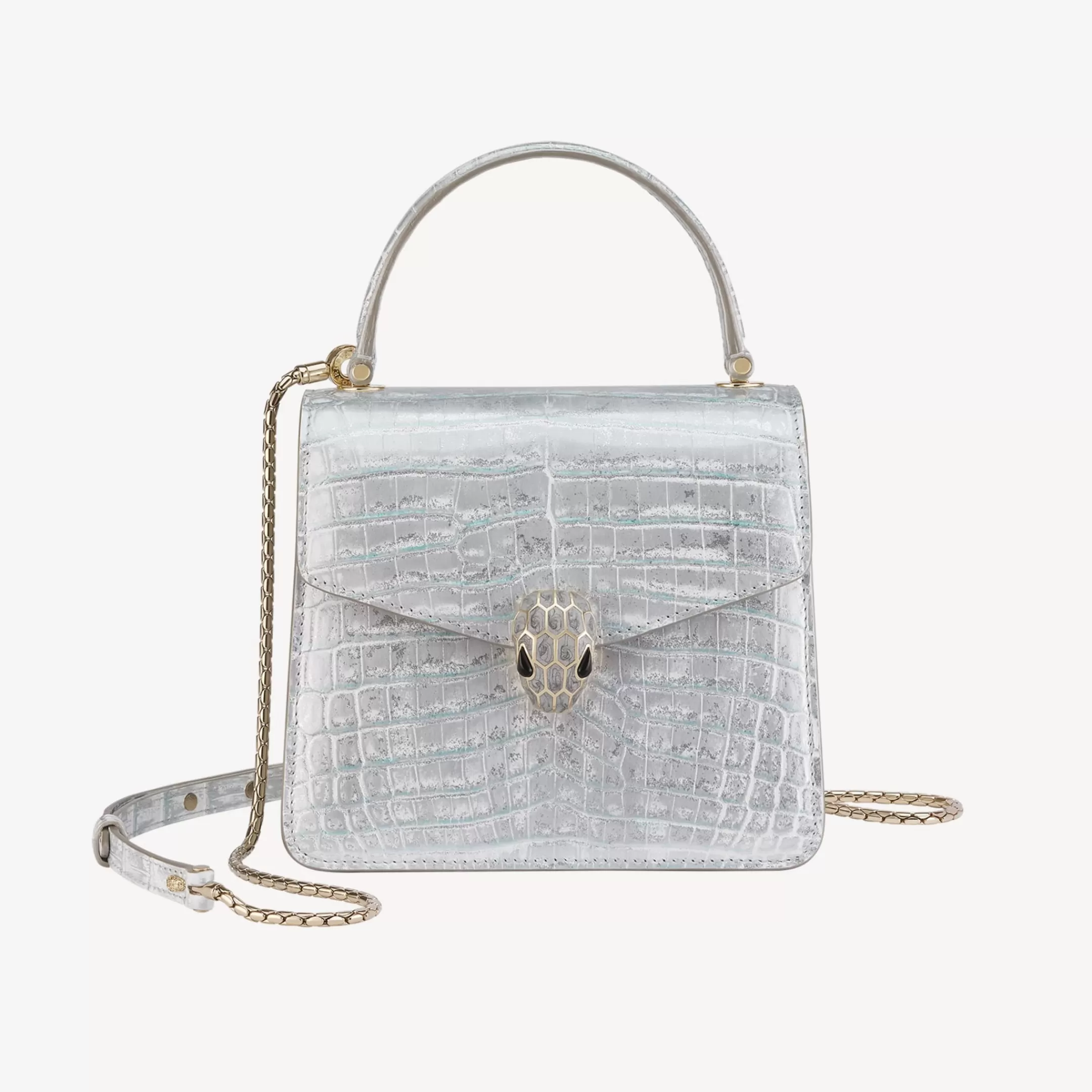 BVLGARI Serpenti Forever Henkeltasche Weiss Hot