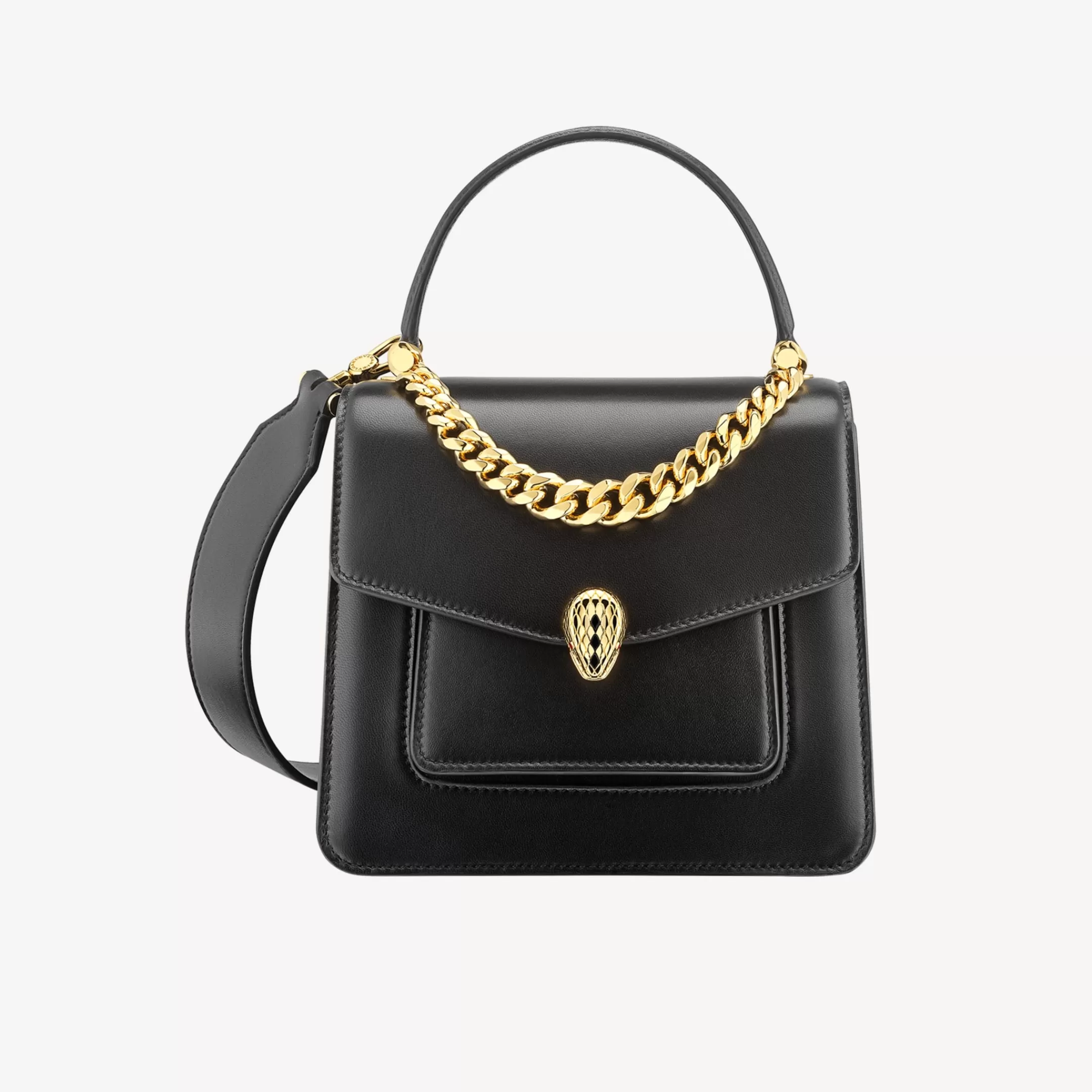 BVLGARI Serpenti Forever Henkeltasche Schwarz Shop