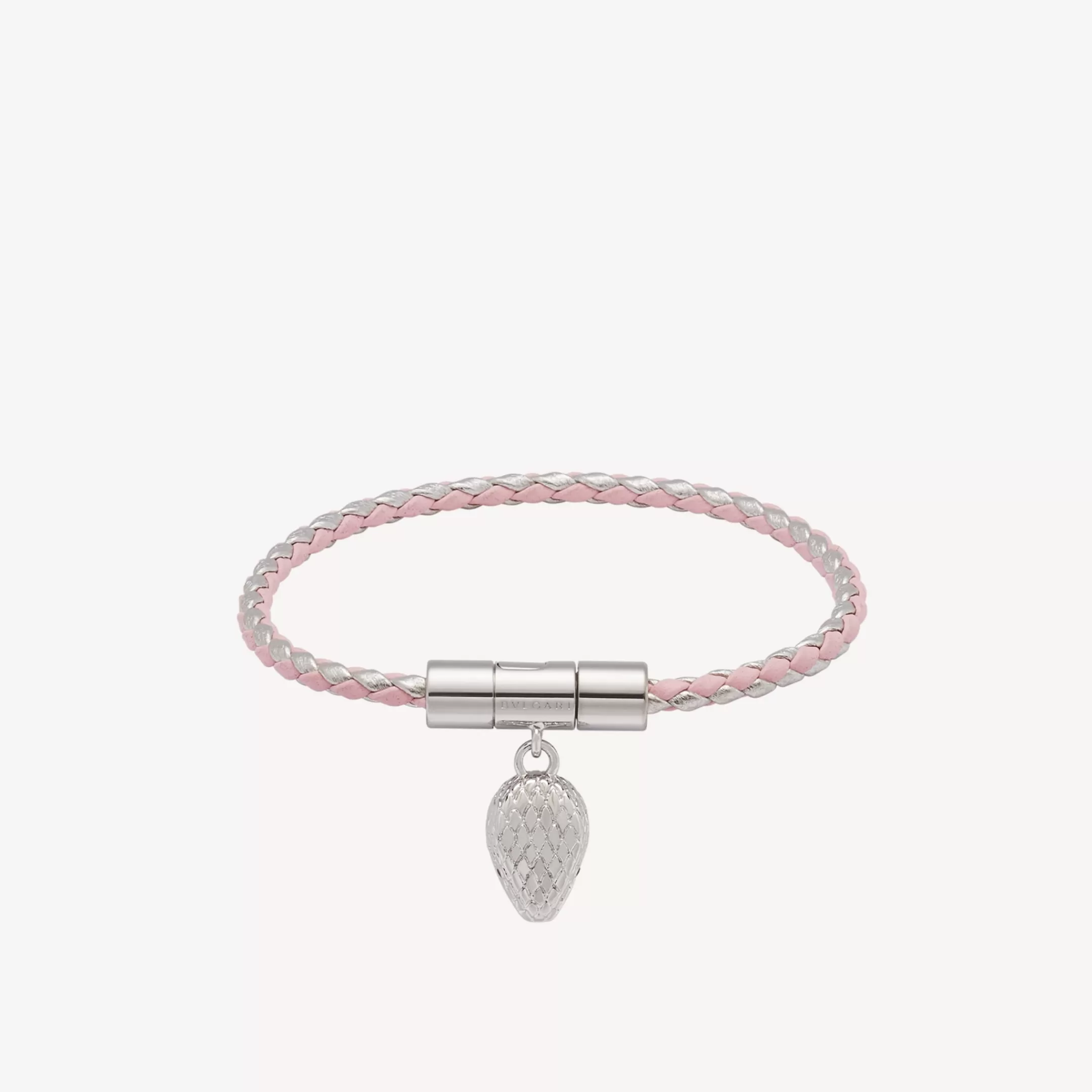 BVLGARI Serpenti Forever Lederarmband Rosa Cheap