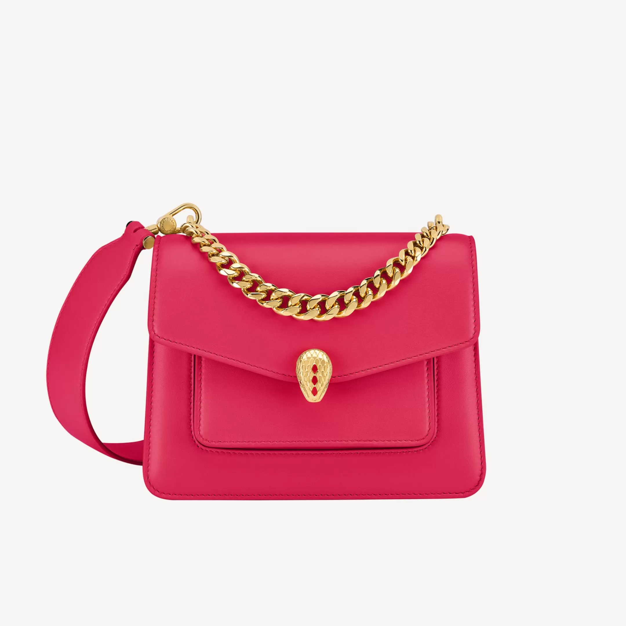 BVLGARI Serpenti Forever Maxi Chain Crossbody-Tasche Rosa Best