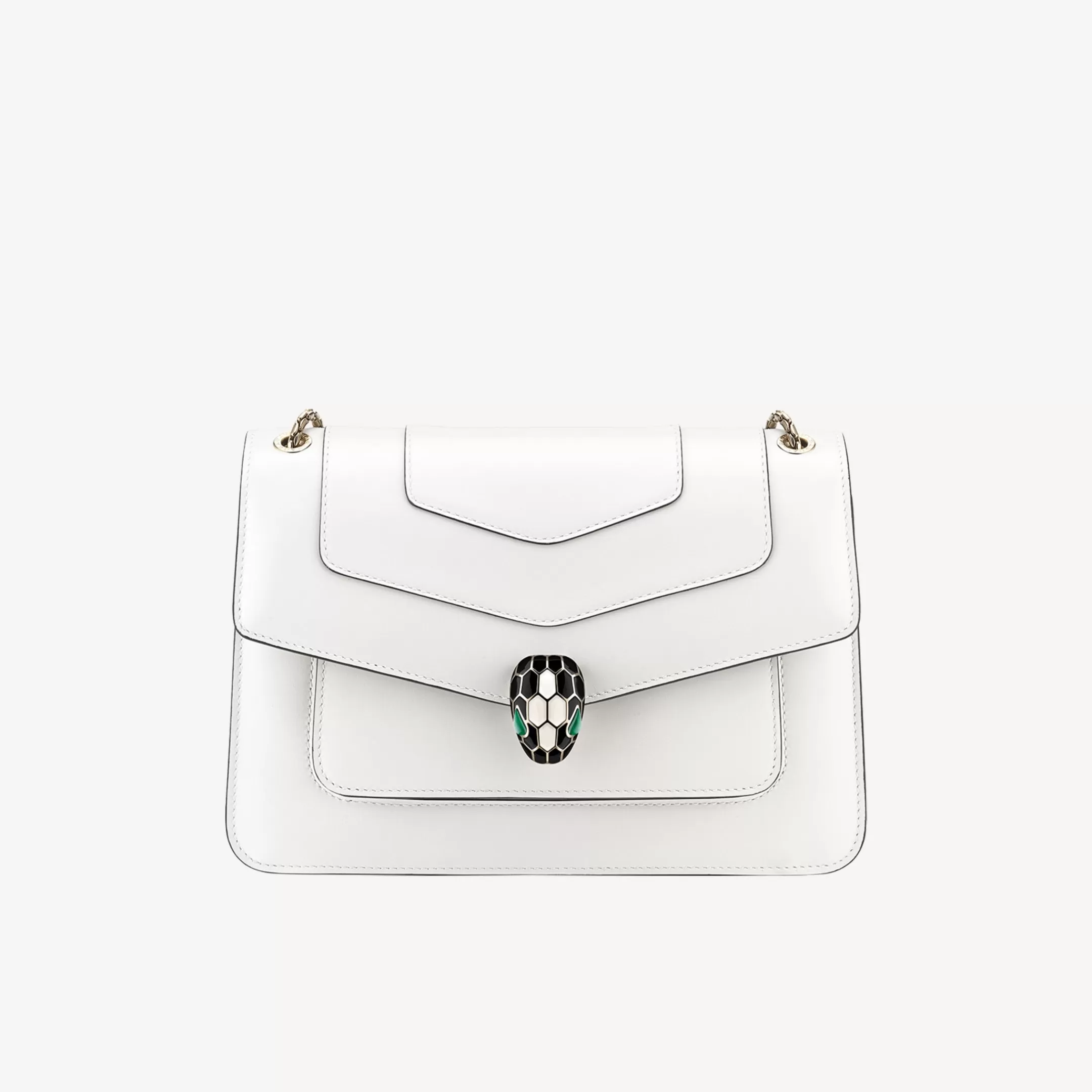 BVLGARI Serpenti Forever Schultertasche Weiss Clearance