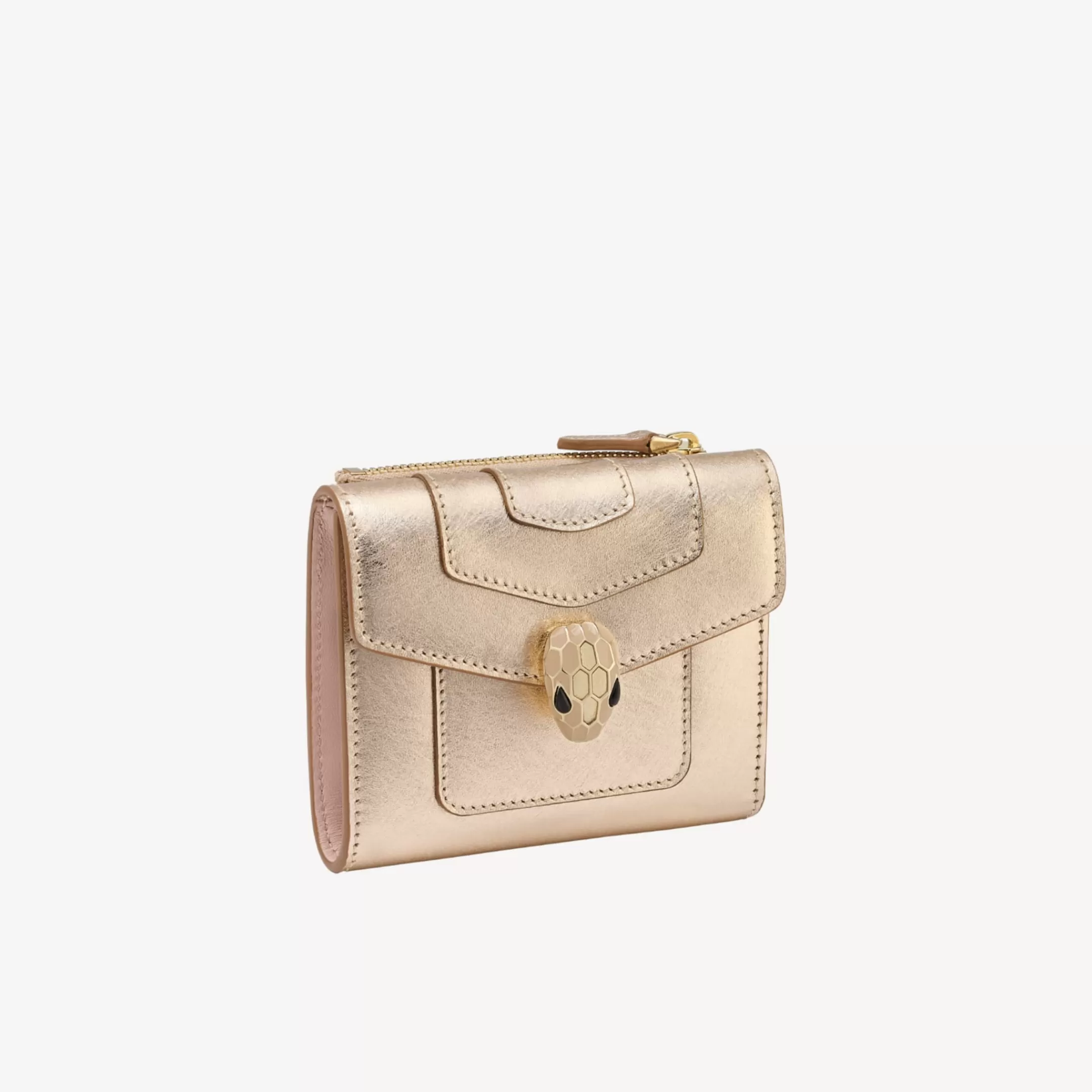 BVLGARI Serpenti Forever Trifold Portemonnaie Gold Outlet