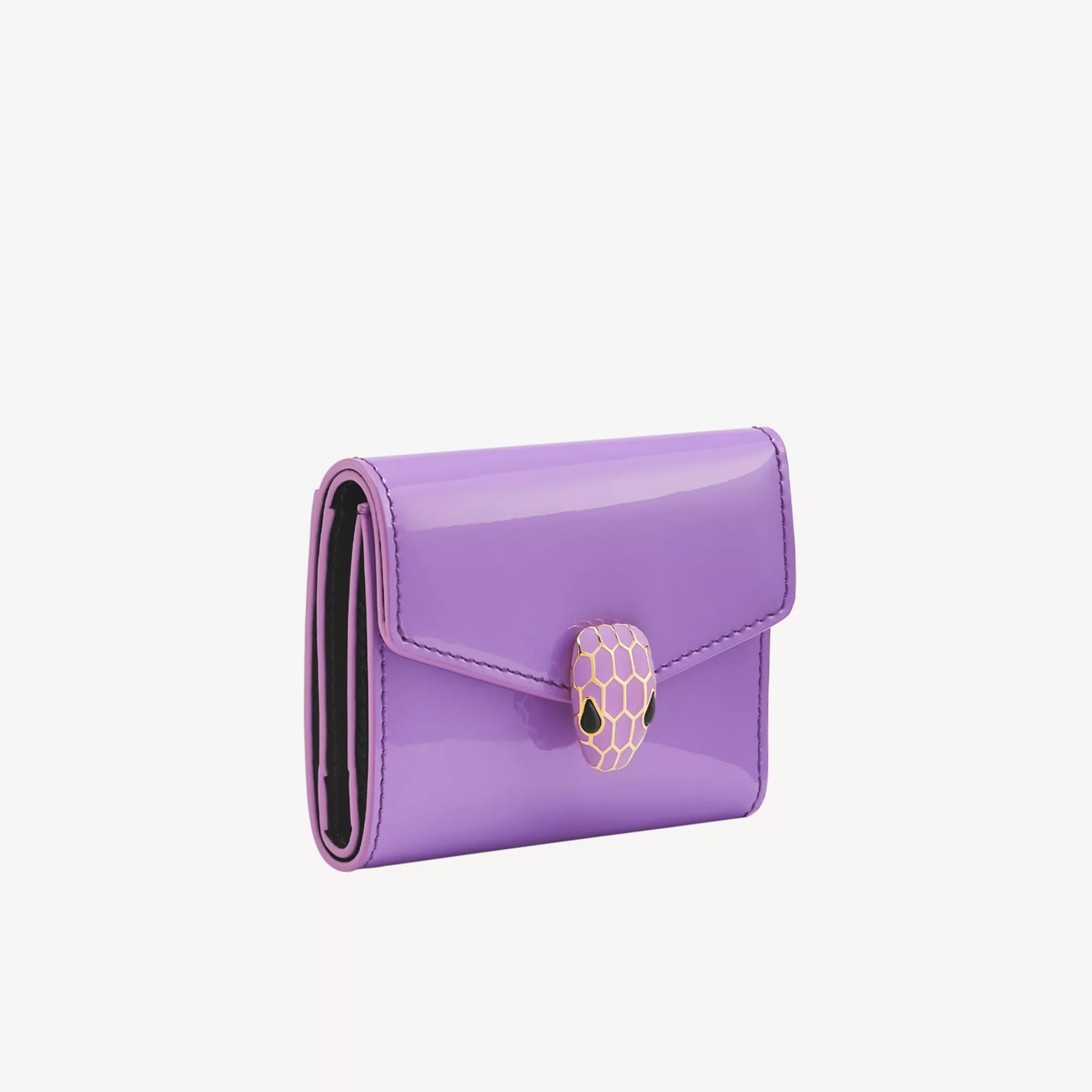 BVLGARI Serpenti Forever Trifold Portemonnaie Violett Cheap