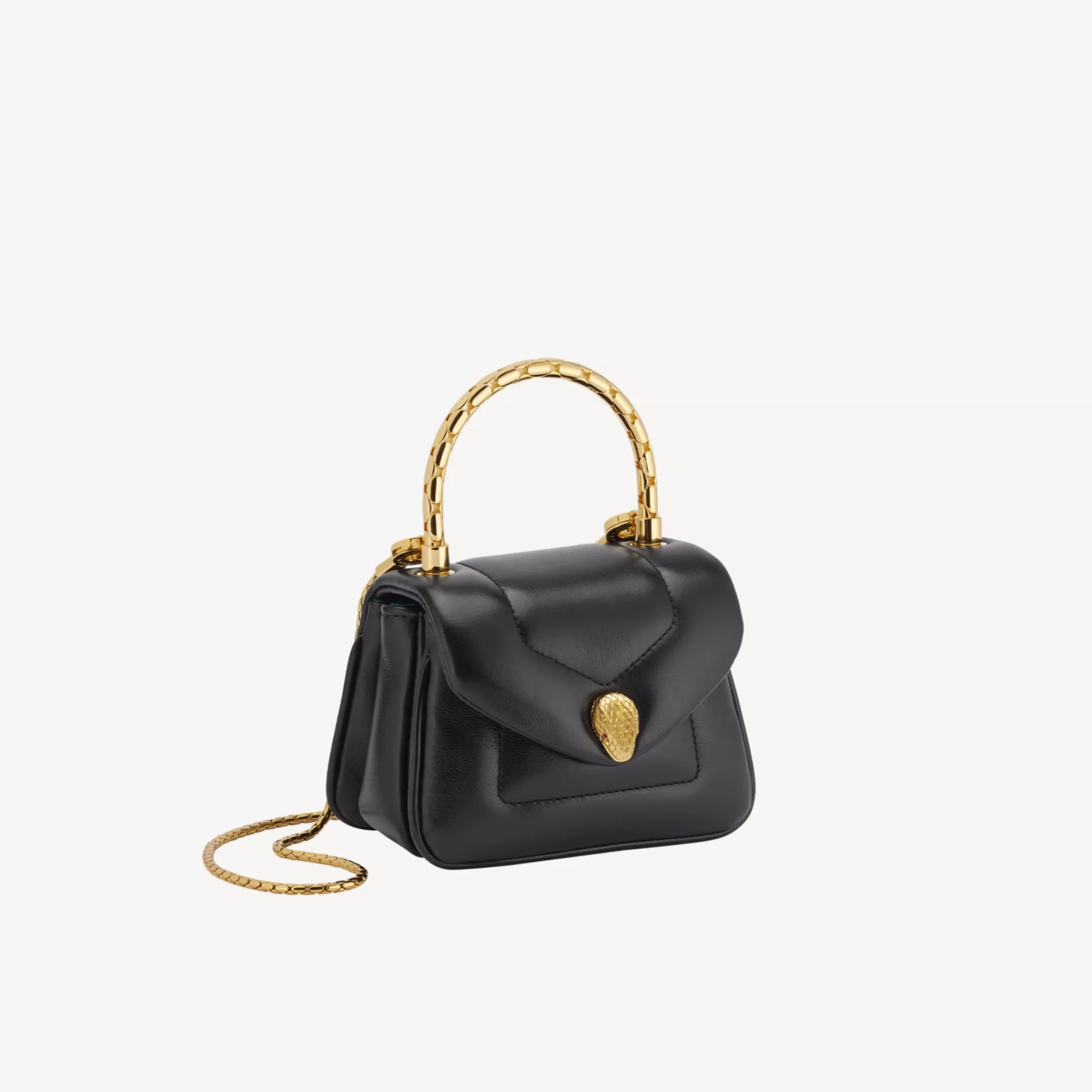 BVLGARI Serpenti Reverse Micro Henkeltasche Schwarz Store