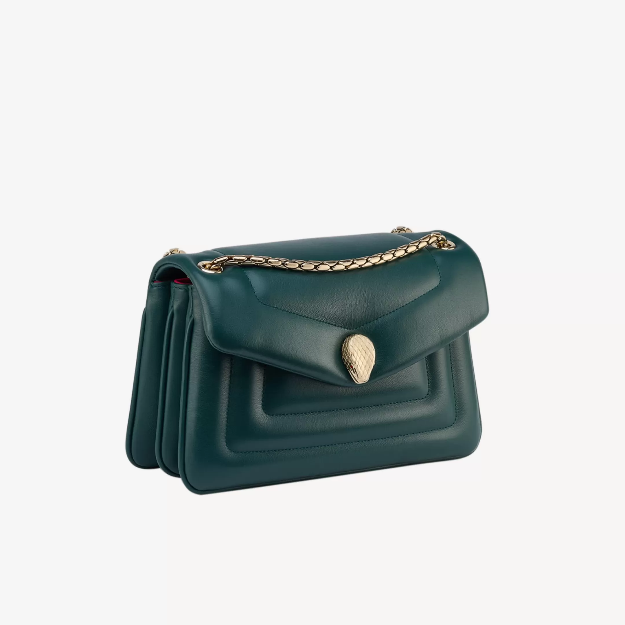 BVLGARI Serpenti Reverse Schultertasche Grun Best Sale