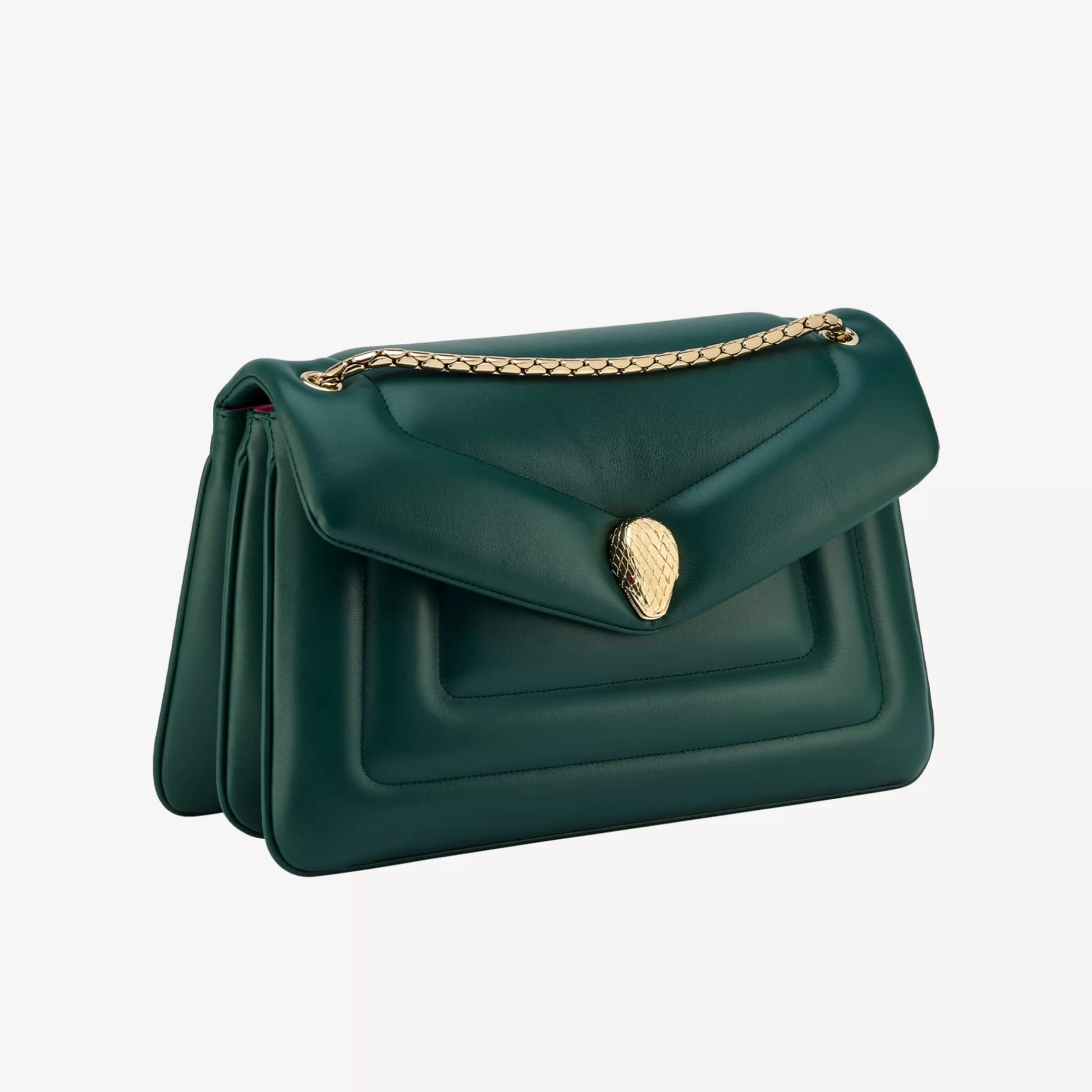 BVLGARI Serpenti Reverse Schultertasche Grun Clearance