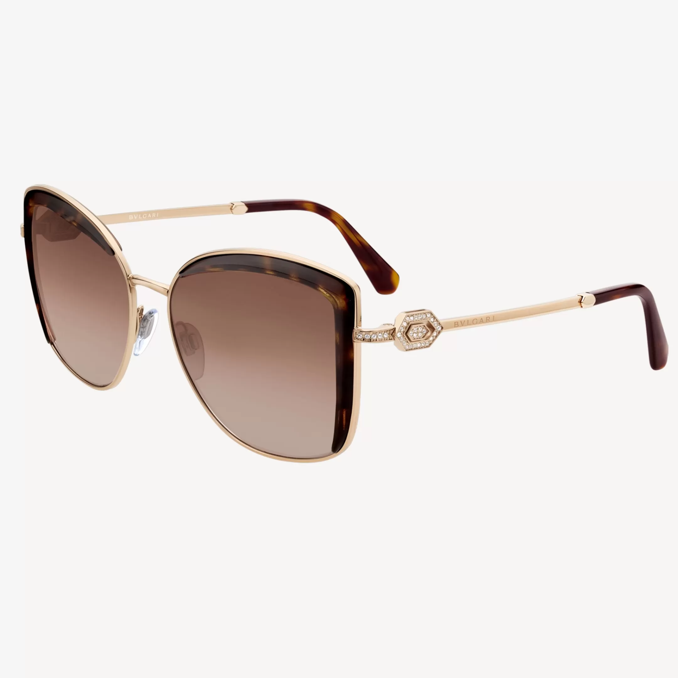 BVLGARI Serpenti Sonnenbrille Braun/Gold Best