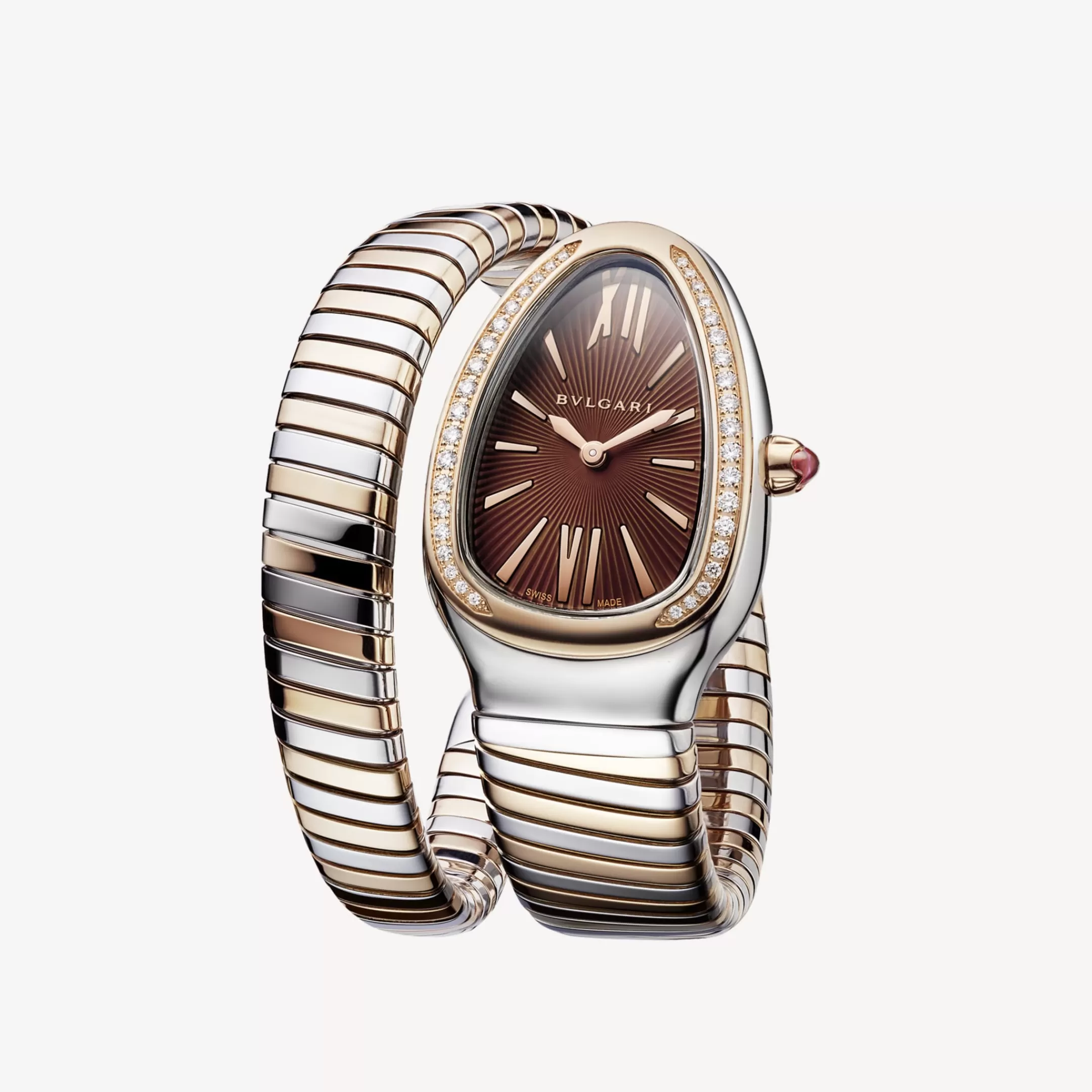 BVLGARI Serpenti Tubogas Uhr Braun Discount