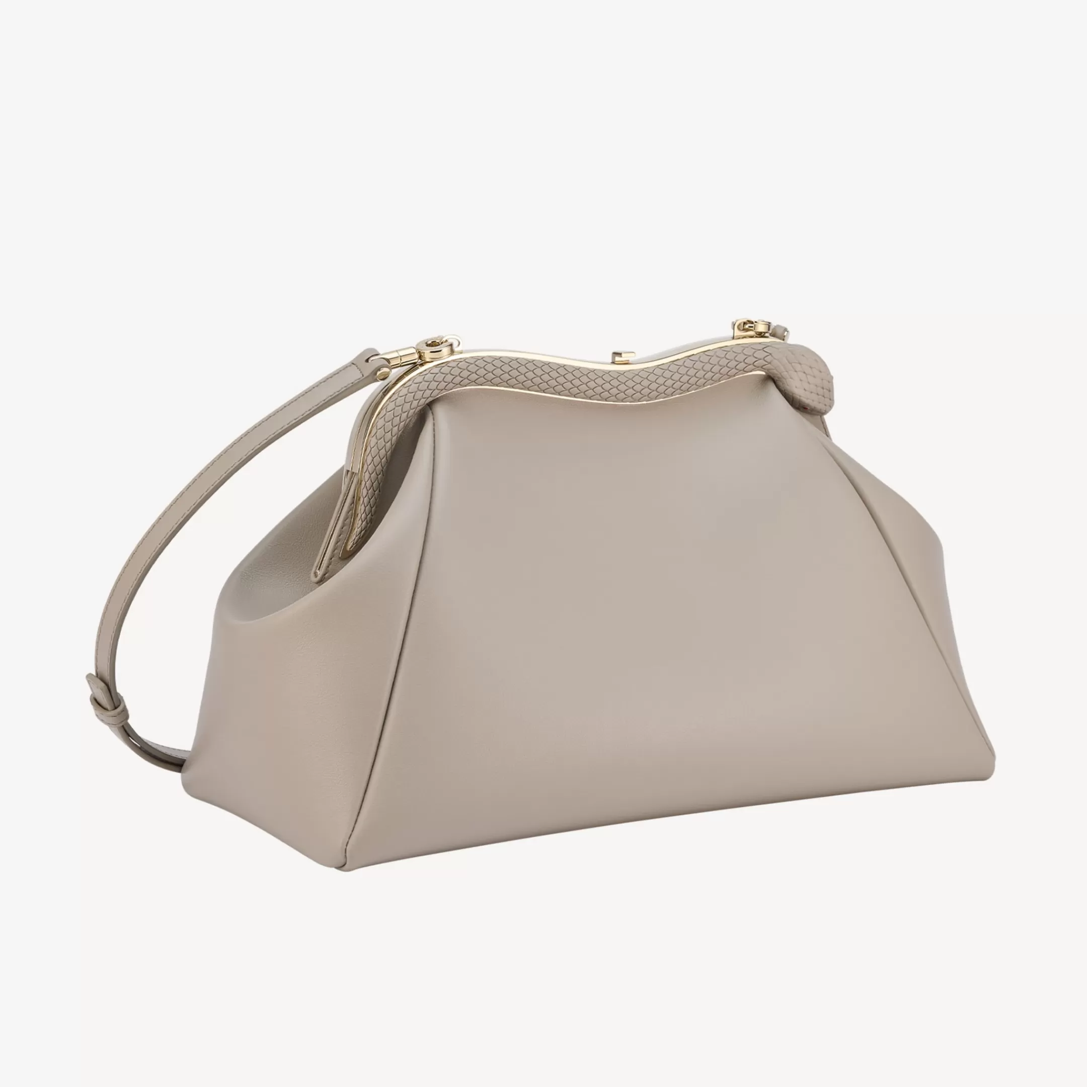 BVLGARI Serpentine Pouch Grau Clearance